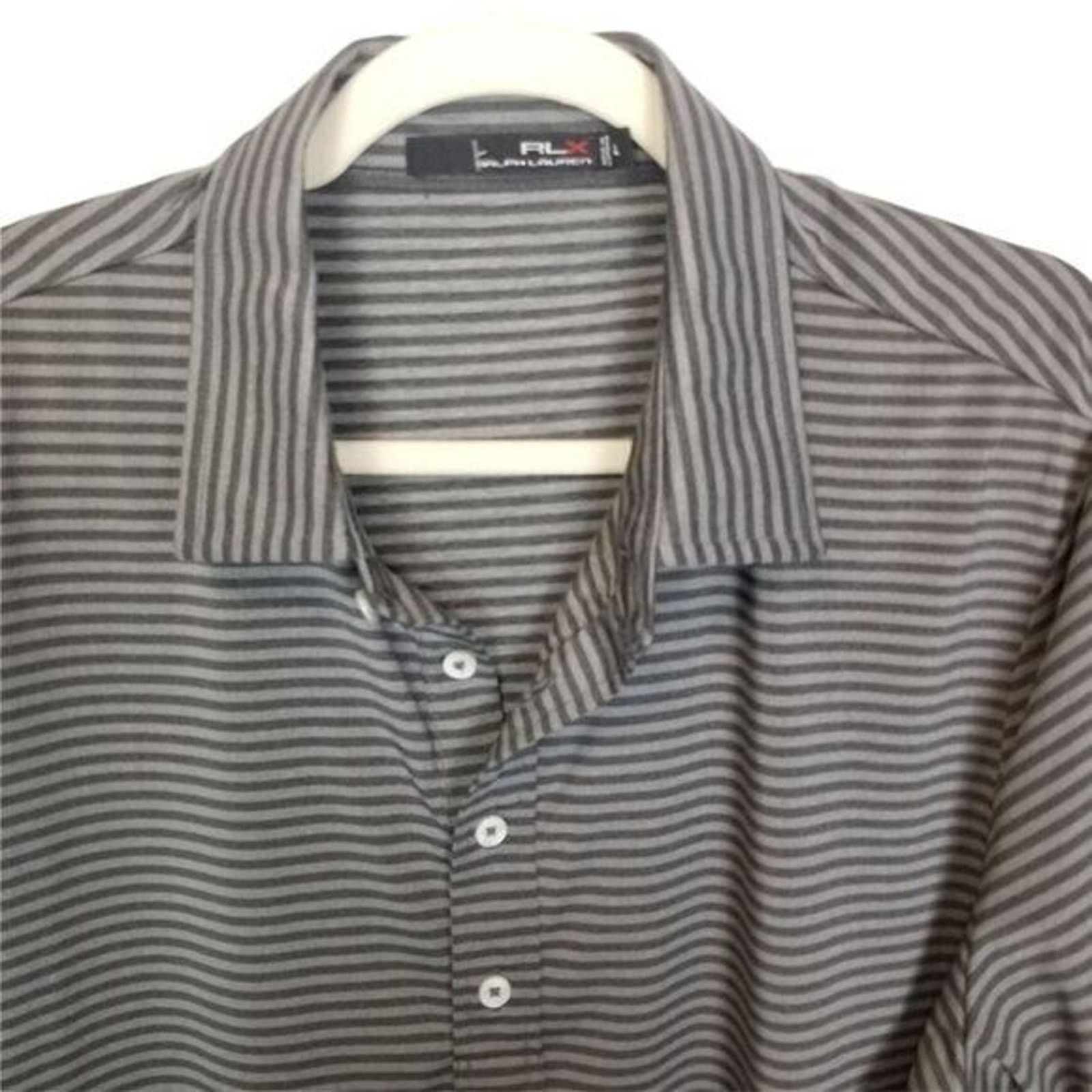 RLX Ralph Lauren RLX Ralph Lauren Striped Golf Polo Shirt XL Stretch Wicking Size US XL / EU 56 / 4 - 2 Thumbnail