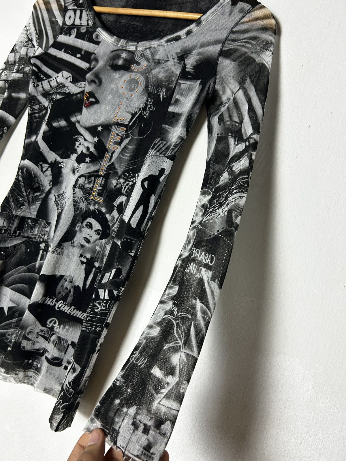 Jean Paul Gaultier 1990’s Archive Jean Paul Gaultier soleil cabaret mesh tank Size XXS / US 00 / IT 34 - 5 Thumbnail