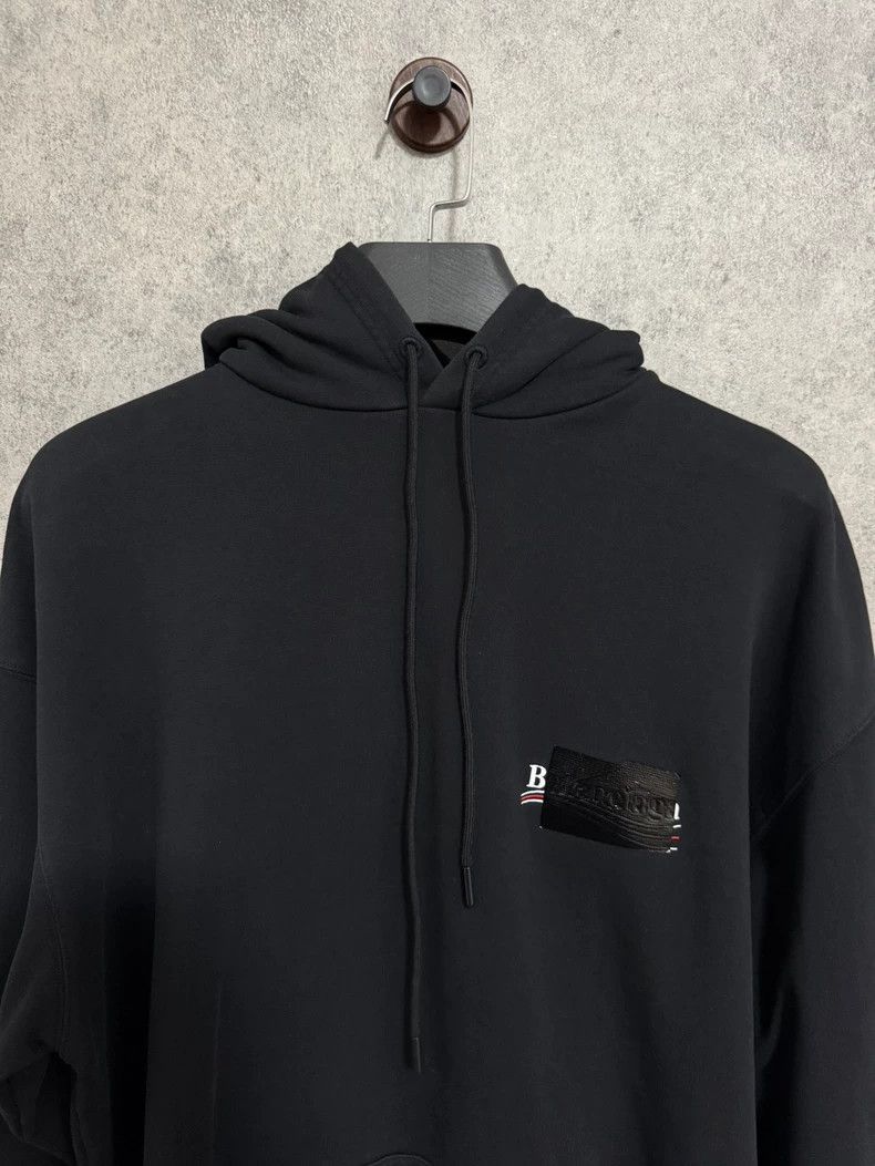 Balenciaga Balenciaga Coke tape embroidered logo hoodie hoodie black Size US L / EU 52-54 / 3 - 2 Thumbnail