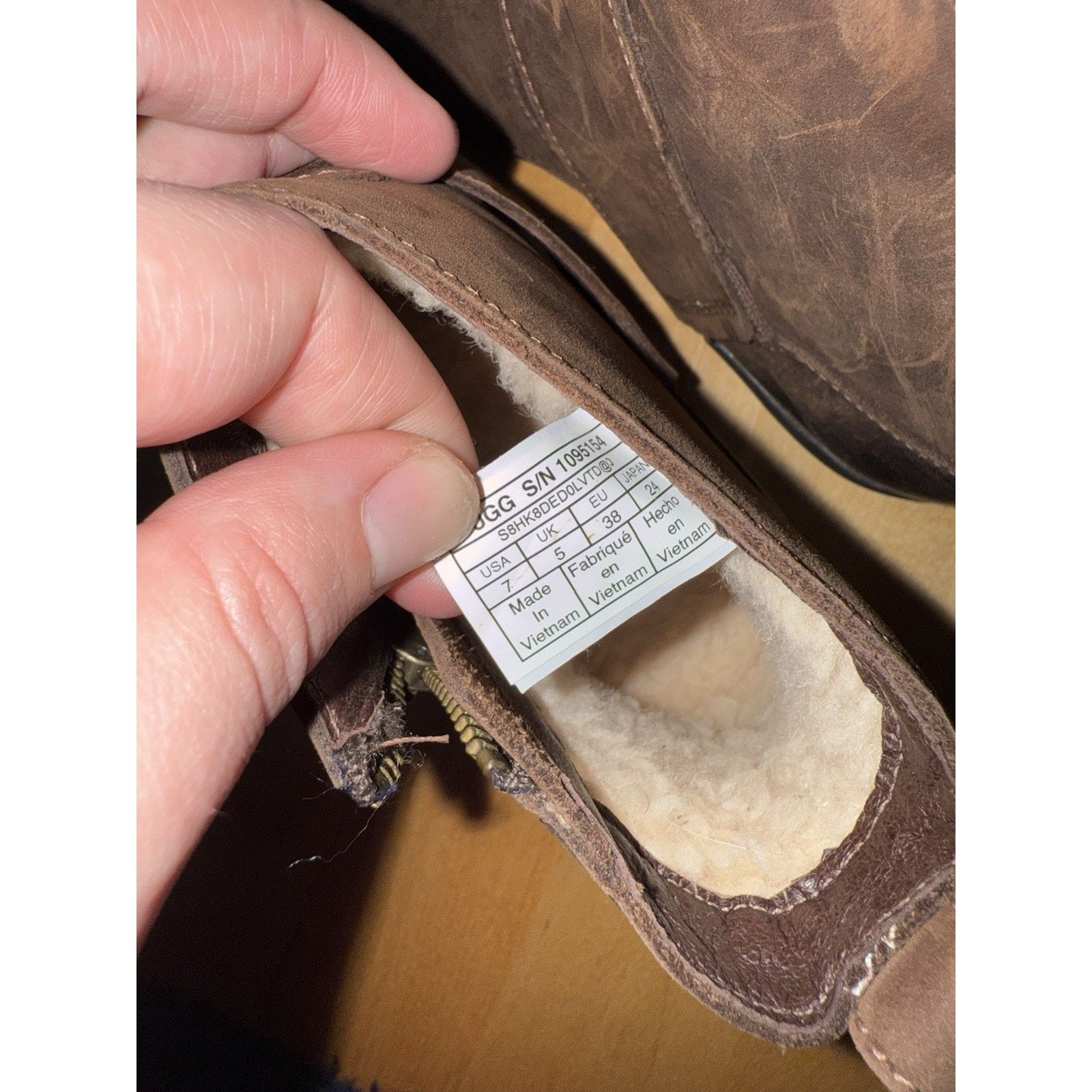 Ugg UGG CHEYNE WATERPROOF BOOTS LEATHER COCONUT SHELL Brown 7 Size US 7 / IT 37 - 6 Thumbnail
