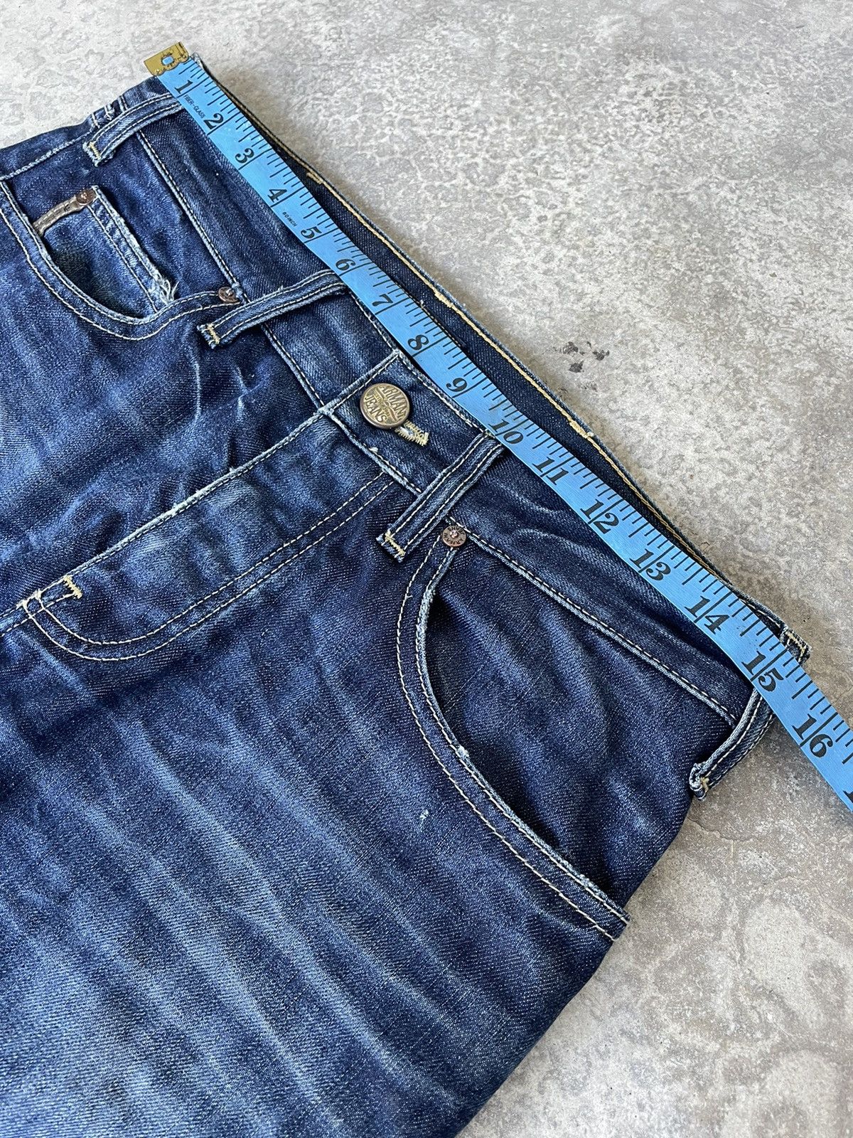 Armani Armani Jeans Indigo 007 Series Distressed Denim Size US 30 / EU 46 - 12 Thumbnail