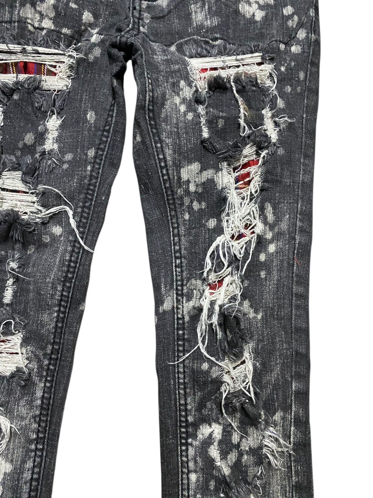 Japanese Brand Unbrand Acid Wash Distressed Skinny Jeans Size US 28 / EU 44 - 8 Thumbnail
