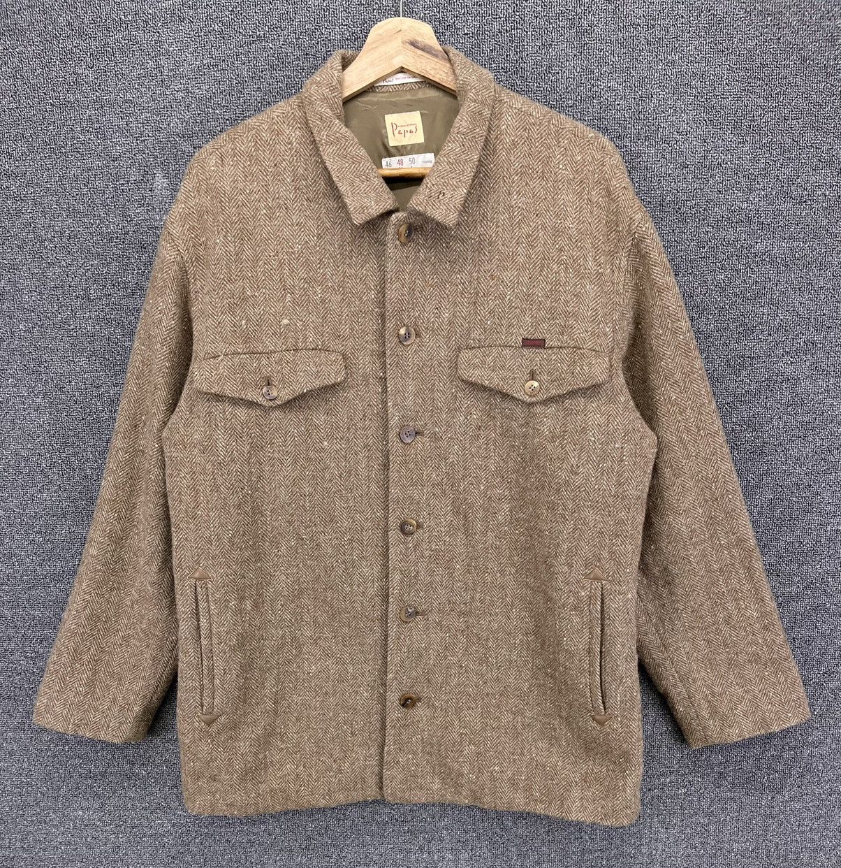 Issey Miyake × Japanese Brand Vintage Issey Miyake Papas Wool Button Up Jacket Size US M / EU 48-50 / 2 - 1 Thumbnail