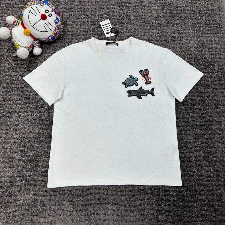 Louis Vuitton Ocean beaded full print short sleeve