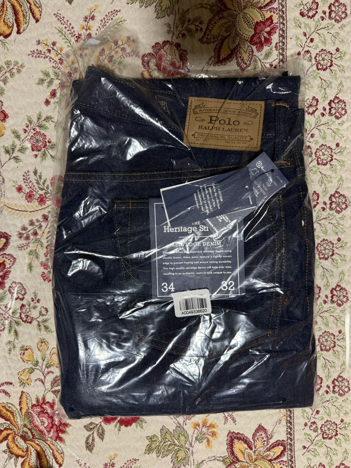 Polo Ralph Lauren Polo Ralph Lauren Heritage Straight Selvedge Jeans 34 x 32 Size US 34 / EU 50 - 8 Thumbnail
