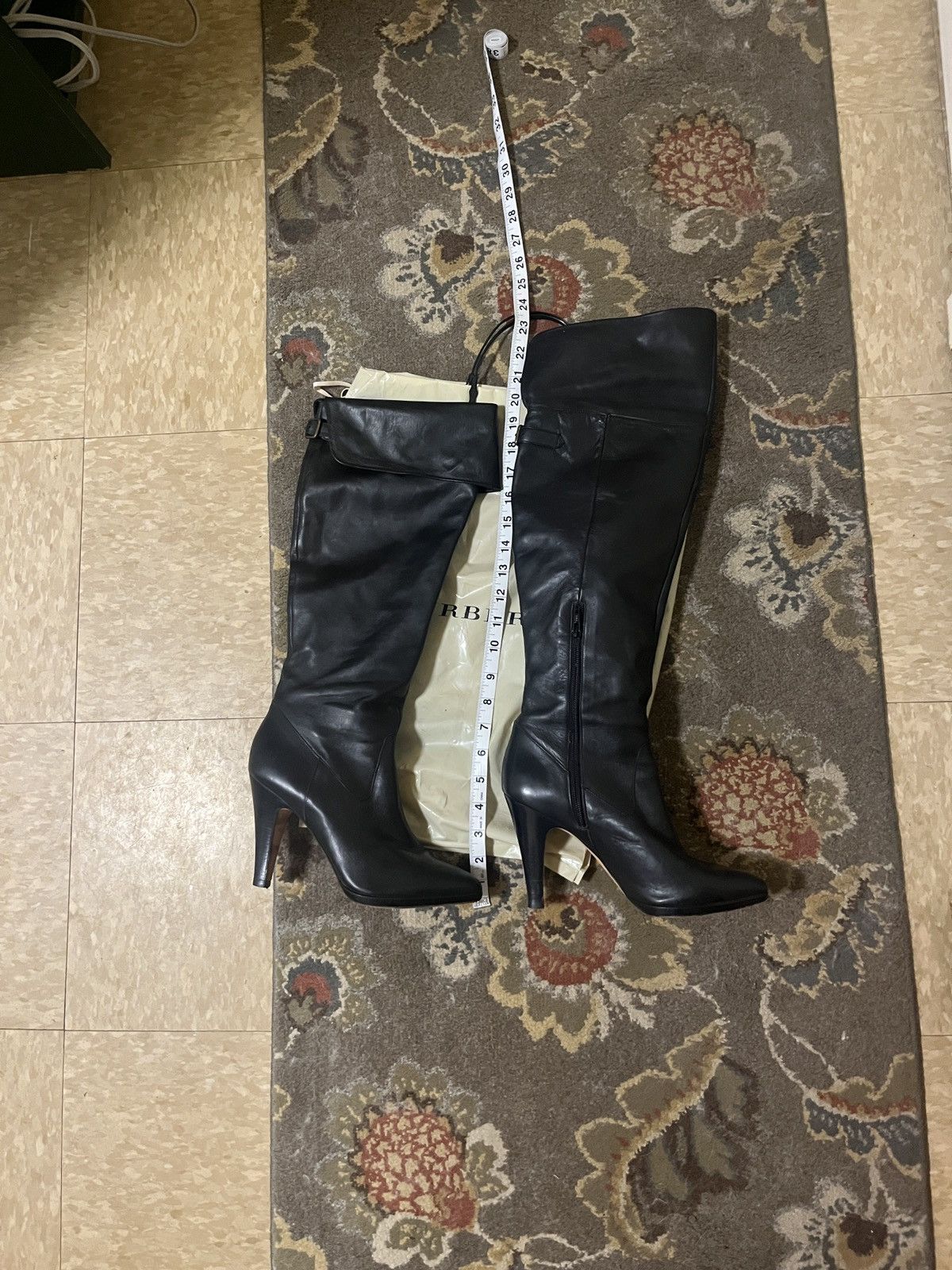 Banana Republic BR BLACK LEATH OVER KNEE VINTAGE BOOT Size US 8.5 / IT 38.5 - 6 Thumbnail