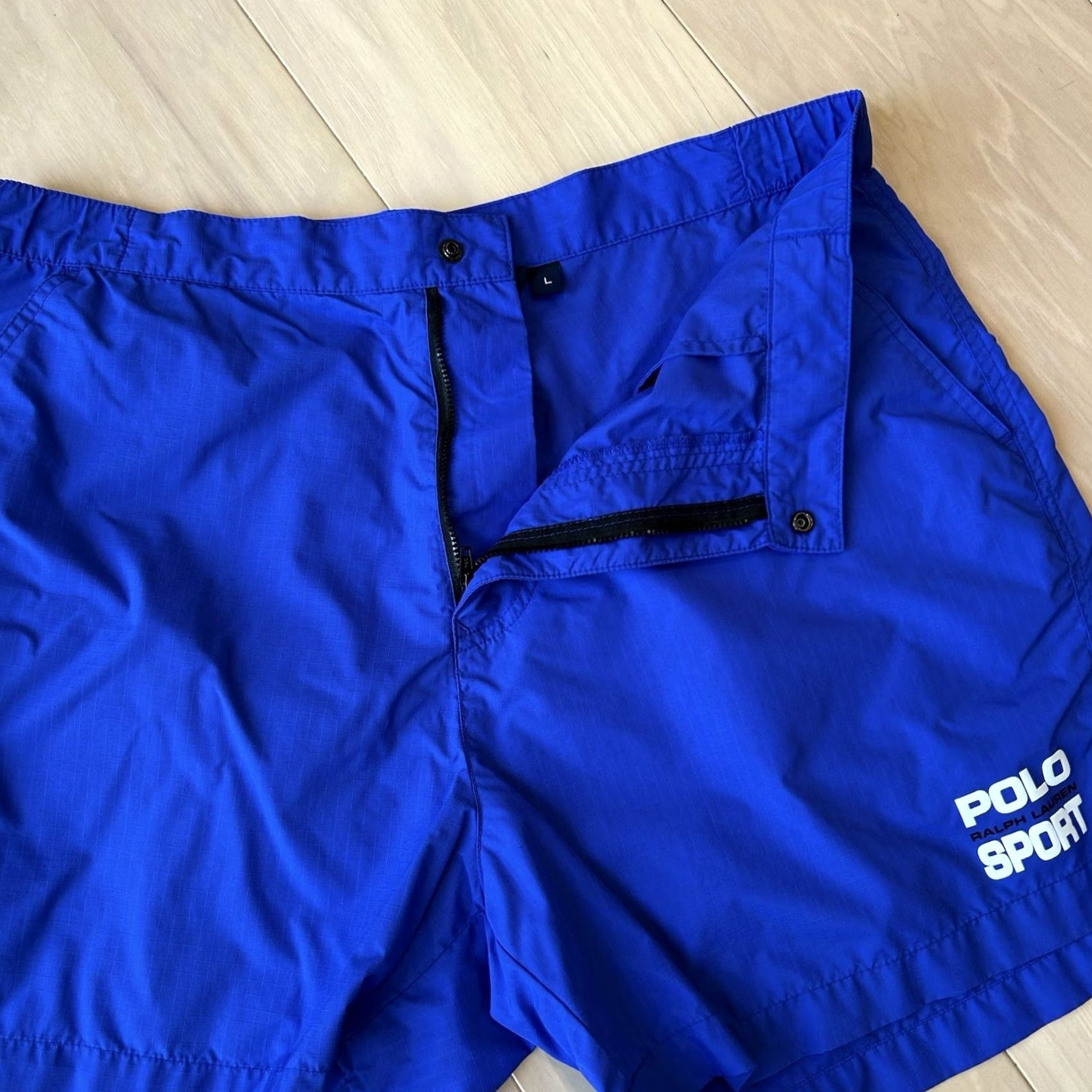 Polo Ralph Lauren VINTAGE Polo Sport Ralph Lauren Swim Trunks Unlined 5” Inseam Men’s Large Blue Nylon Trunks Mens L Blue Polo Sport Swim Bottoms Size US L / EU 52-54 / 3 - 4 Thumbnail