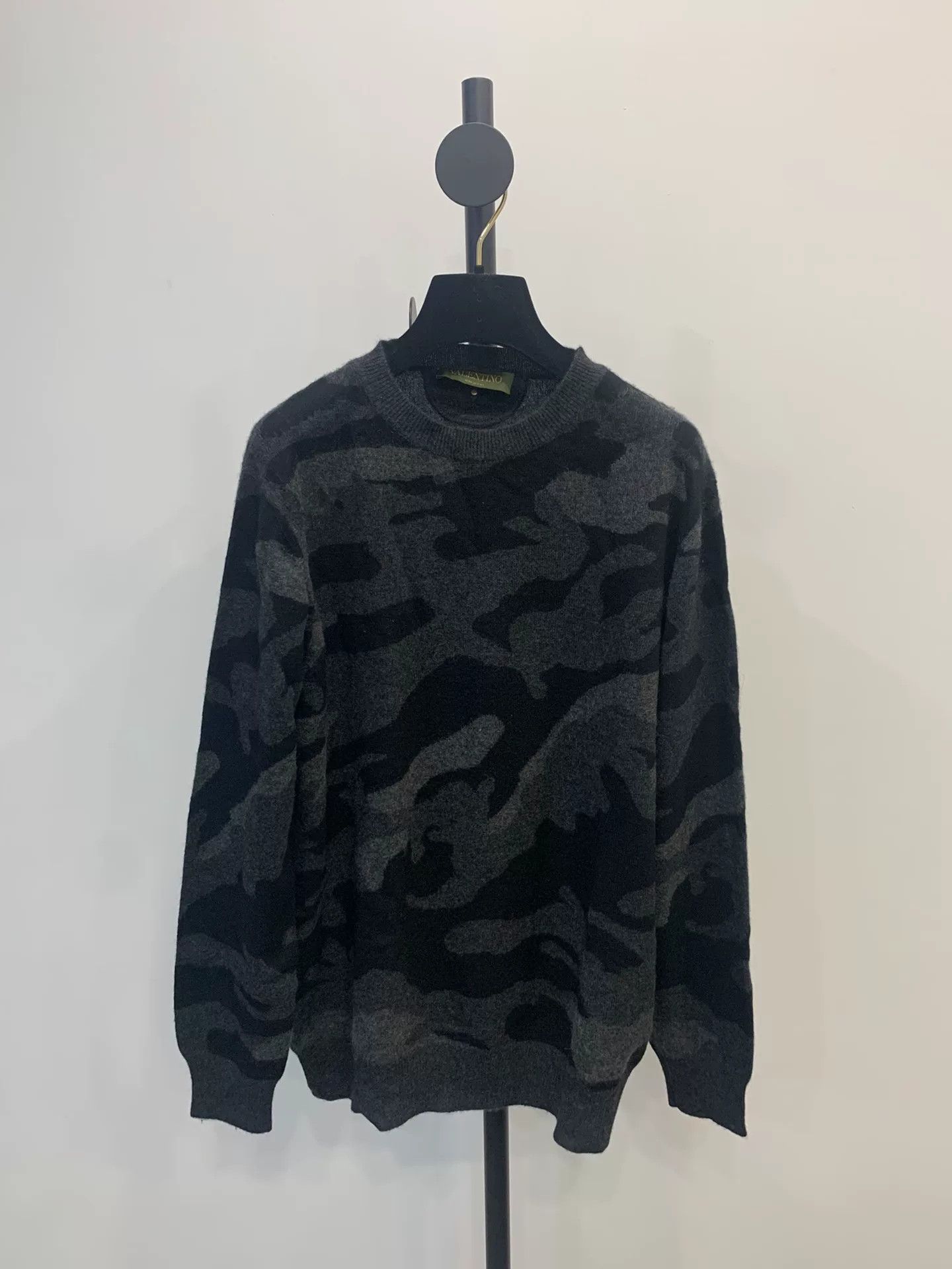 VALENTINO Camouflage Crewneck Sweater