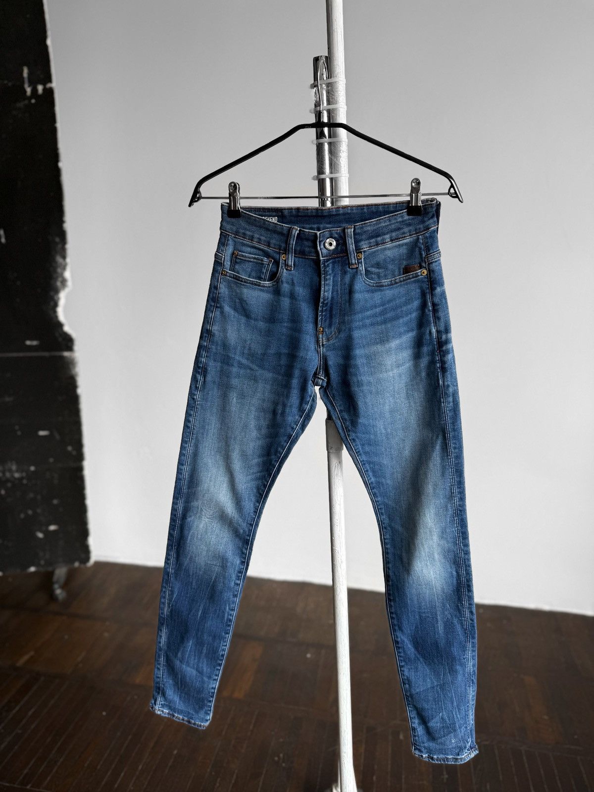 G-Star G-Star Raw Mens Revend Skinny Blue Jeans Stretch Slim Fit Size US 30 / EU 46 - 4 Thumbnail