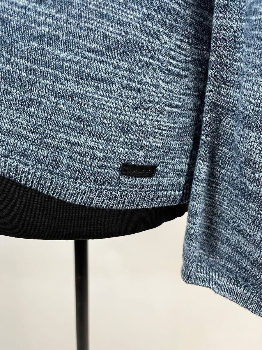 Designer × John Varvatos John Varvatos Mens Sweater Linen Cotton Blend Grunge (0336) Size US M / EU 48-50 / 2 - 5 Thumbnail