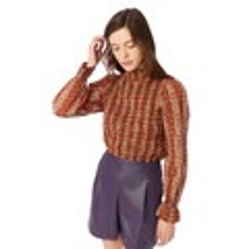 Marie Oliver Marie Oliver Glennon Mock Neck Top in Sedona Stripe Size M / US 6-8 / IT 42-44 - 1 Thumbnail