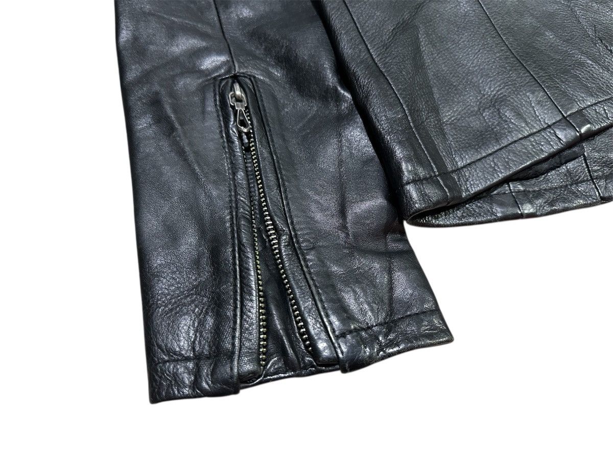 Japanese Brand 🔥Y2K Archived Gostar De Fuga Leather Biker Jacket Goth Size US S / EU 44-46 / 1 - 17 Thumbnail