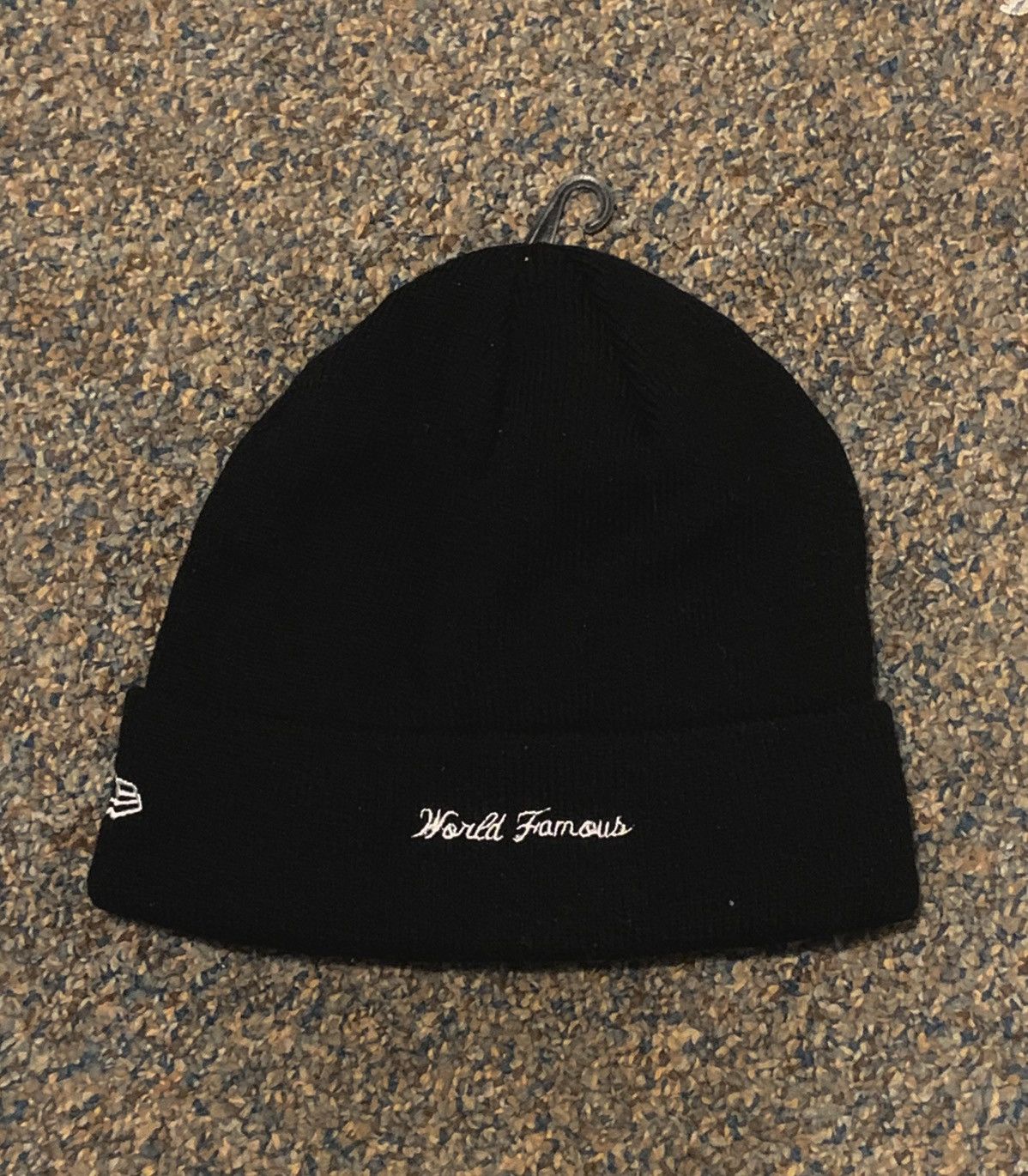 Other Supreme New Era World Famous Beanie Black FW20 Box Logo Hat Size 32 - 3 Thumbnail