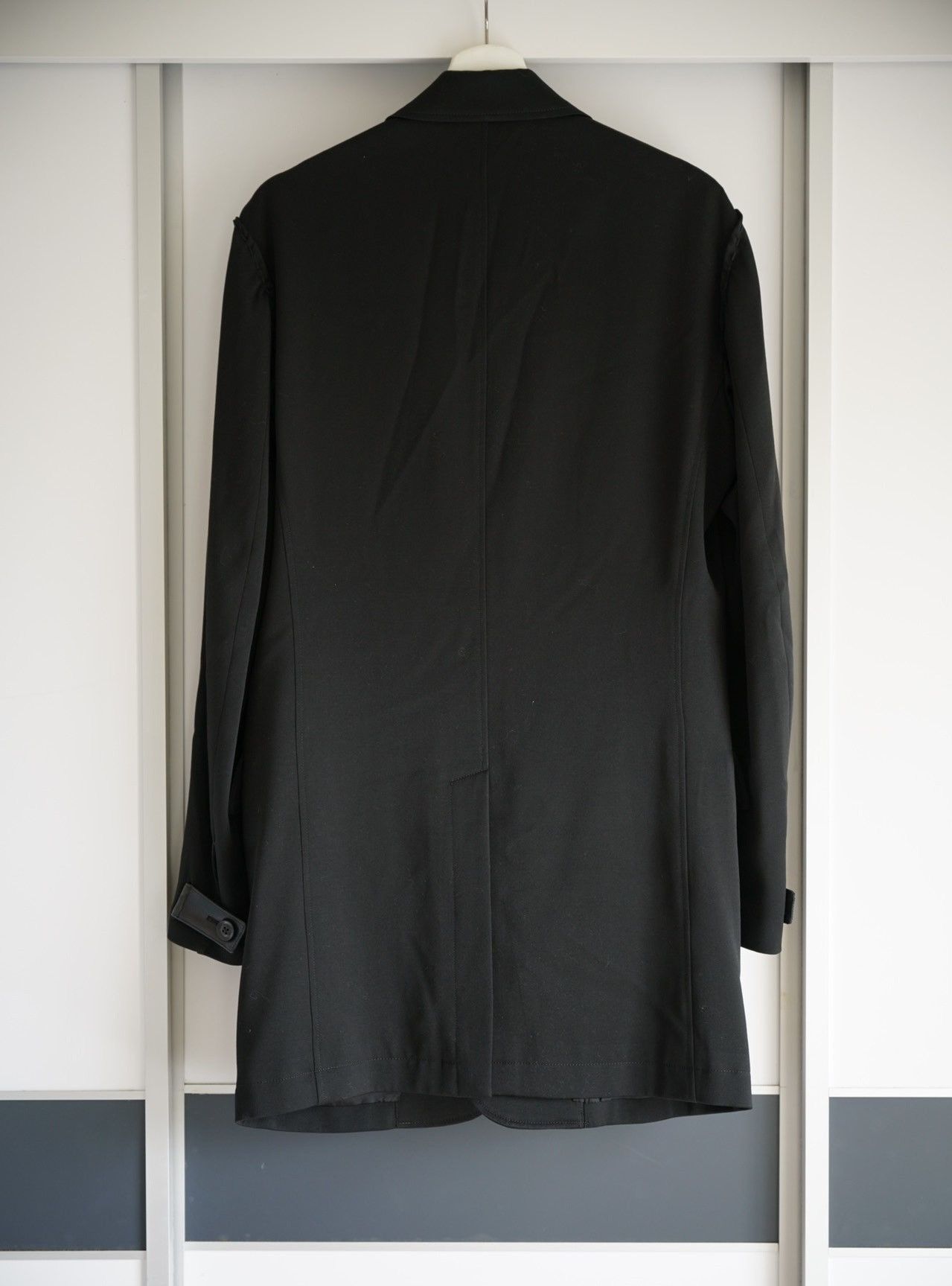 Yohji Yamamoto Yohji Yamamoto 17AW Floral Pleated Leather-Trim Blazer Size US M / EU 48-50 / 2 - 2 Thumbnail