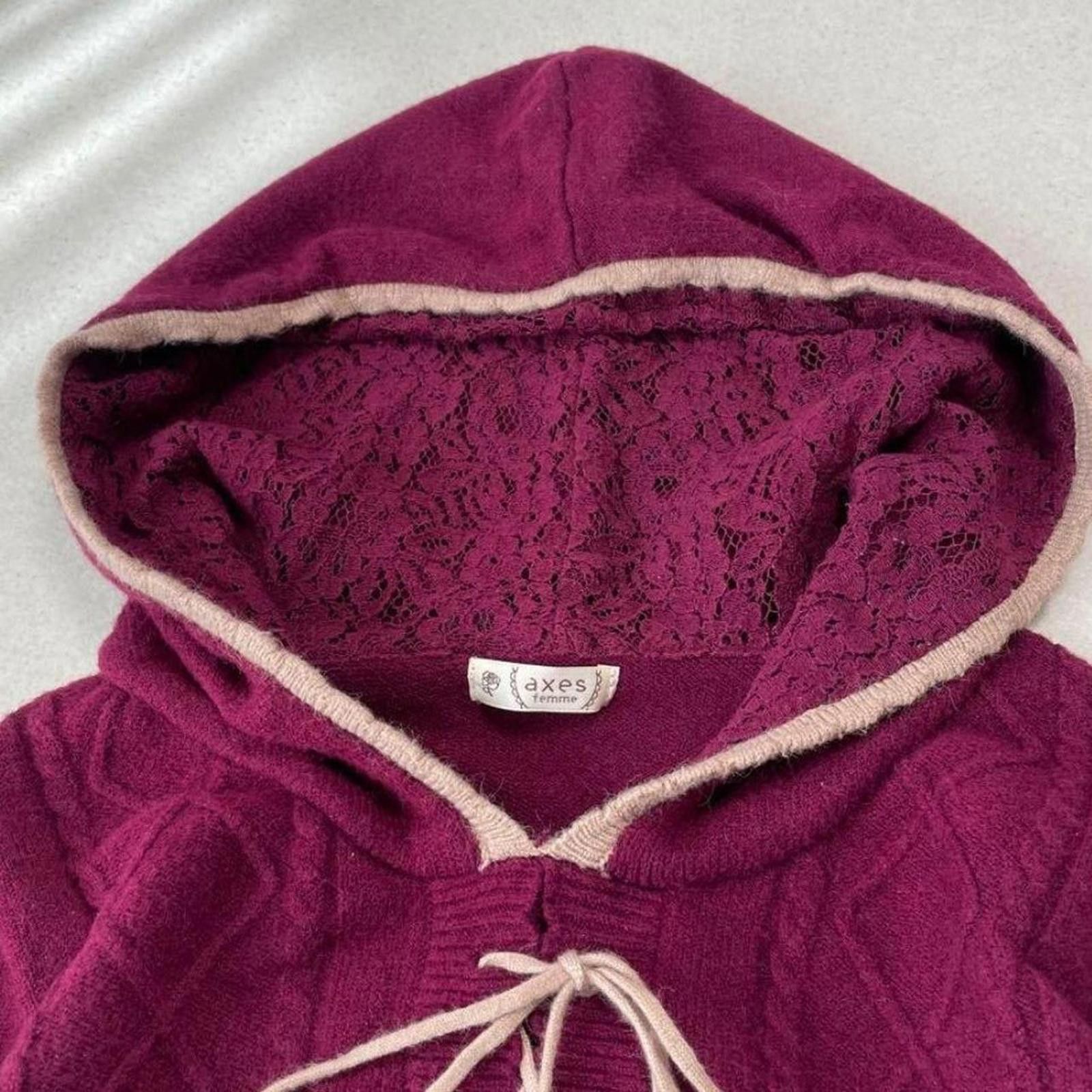 Other Axes femme fairy coquette vintage cardigan with hoodie Size XS / US 0-2 / IT 36-38 - 3 Thumbnail