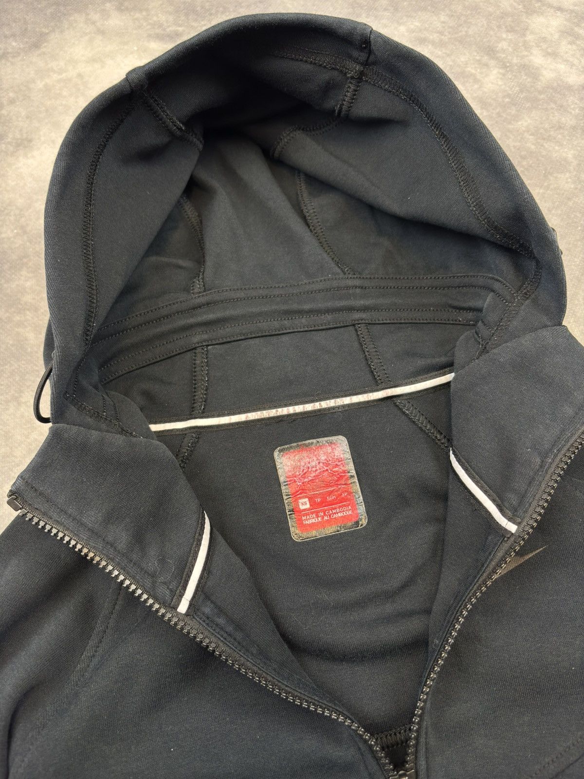 Nike × Vintage Nike tech fleece hoodie zip drip drill ninja affliction rare Size XS / US 0-2 / IT 36-38 - 5 Thumbnail
