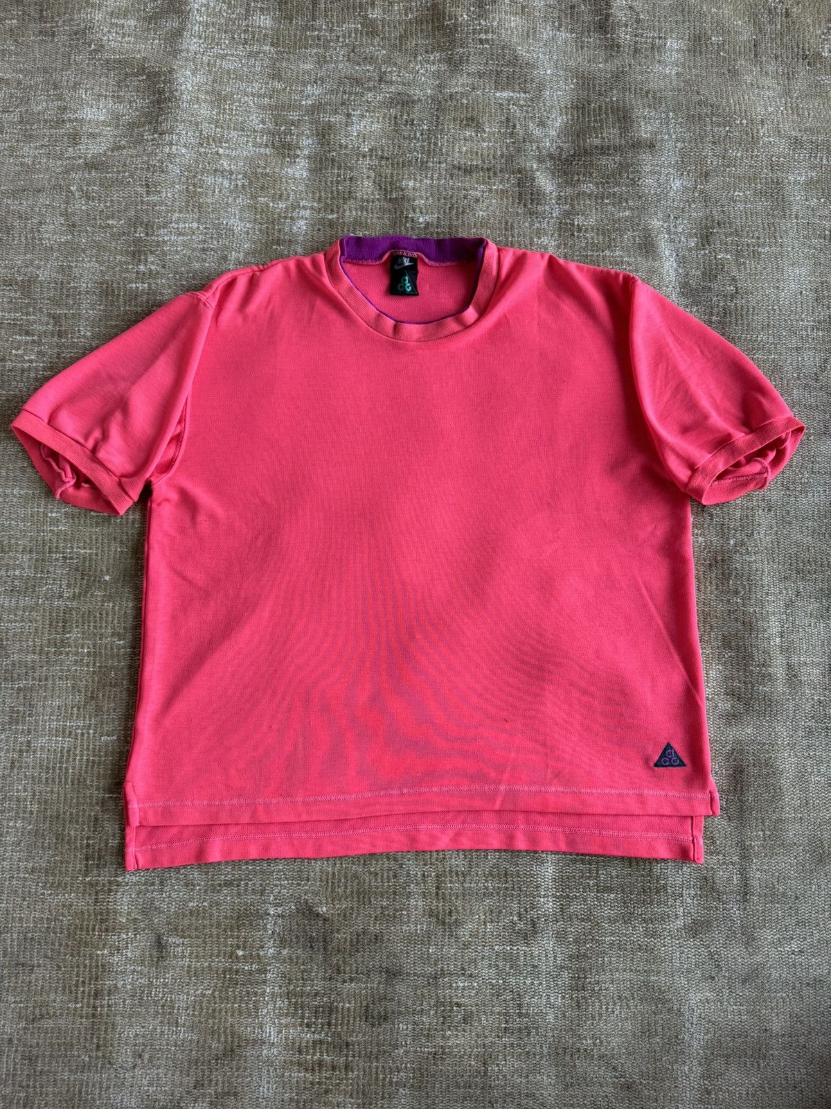 Nike × Nike ACG × Vintage Vintage Nike ACG neon pink purple trim t shirt sz m Size US M / EU 48-50 / 2 - 10 Thumbnail