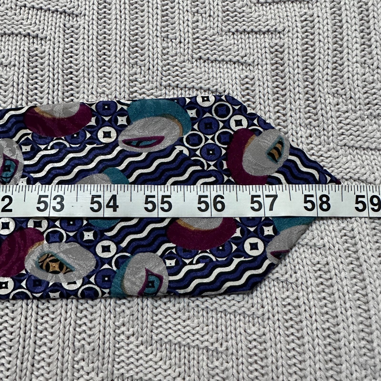 Oleg Cassini Vintage Oleg Cassini 1980s abstract Italian silk tie Size ONE SIZE - 4 Thumbnail