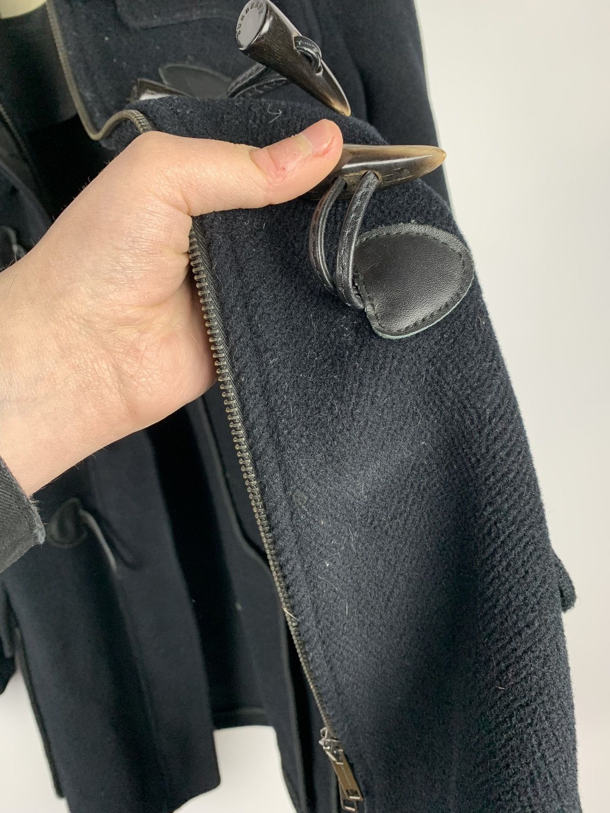 Burberry Burberry London Duffle Coat Wool Sz IT 46 Black Hooded 90’s Size L / US 10 / IT 46 - 22 Thumbnail