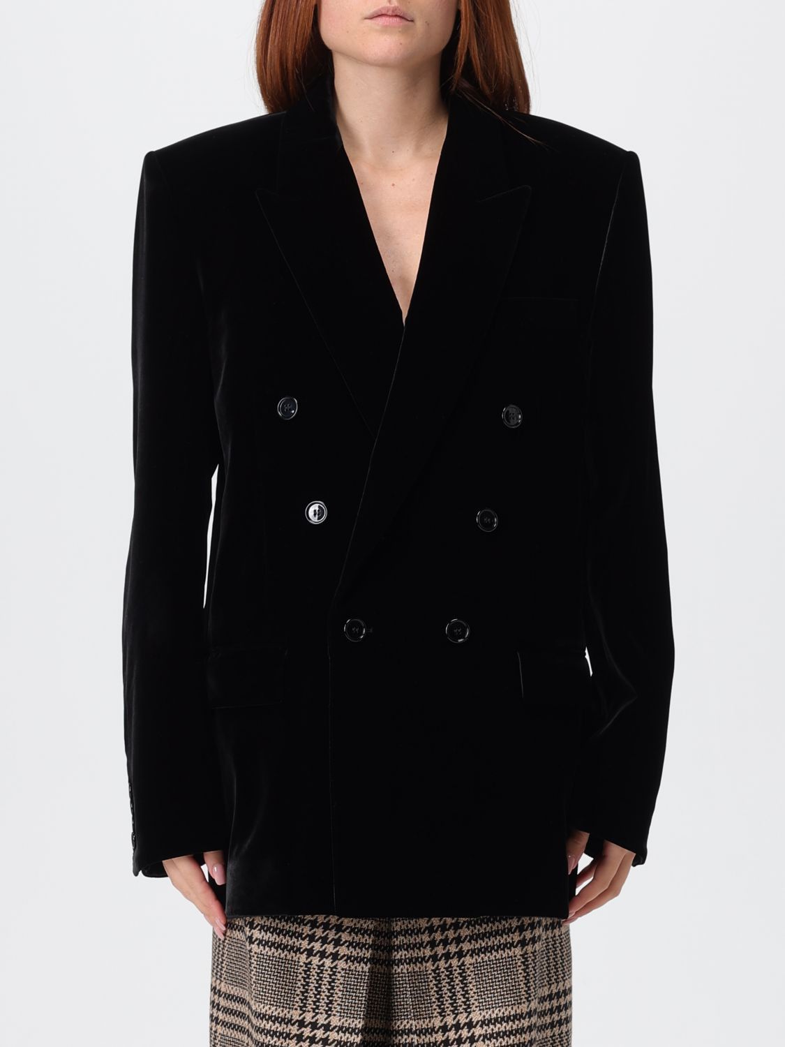 Saint Laurent Paris Saint Laurent Jacket Woman Black Size XS / US 0-2 / IT 36-38 - 1 Thumbnail