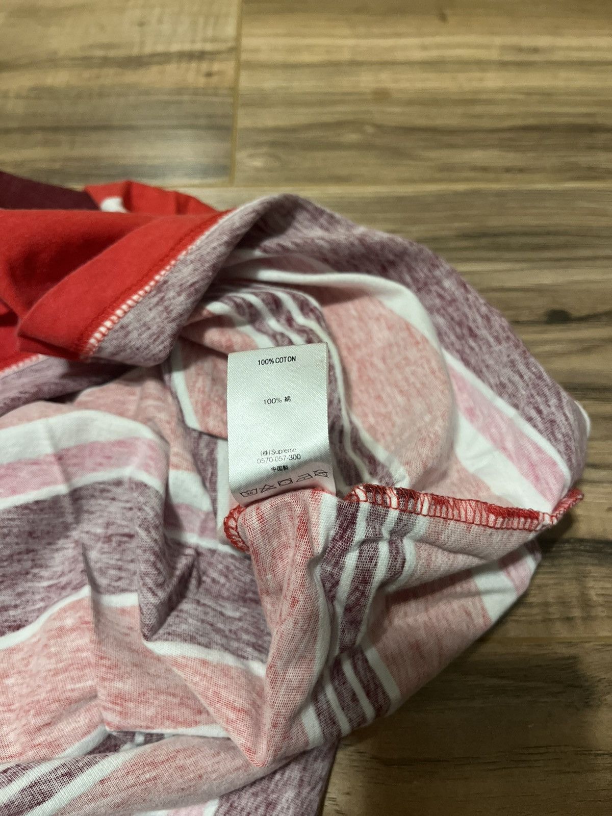 Supreme Supreme Stripe S/S Top Size US XL / EU 56 / 4 - 18 Thumbnail