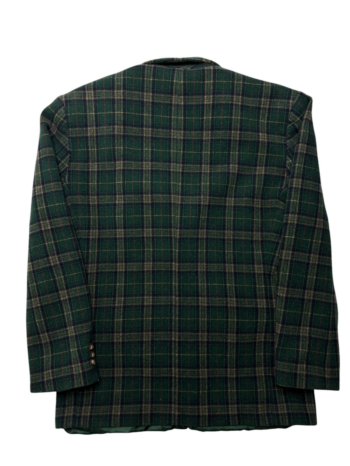 Gap Vintage Mens GAP Plaid Wool Blazer Size 44R - 6 Thumbnail