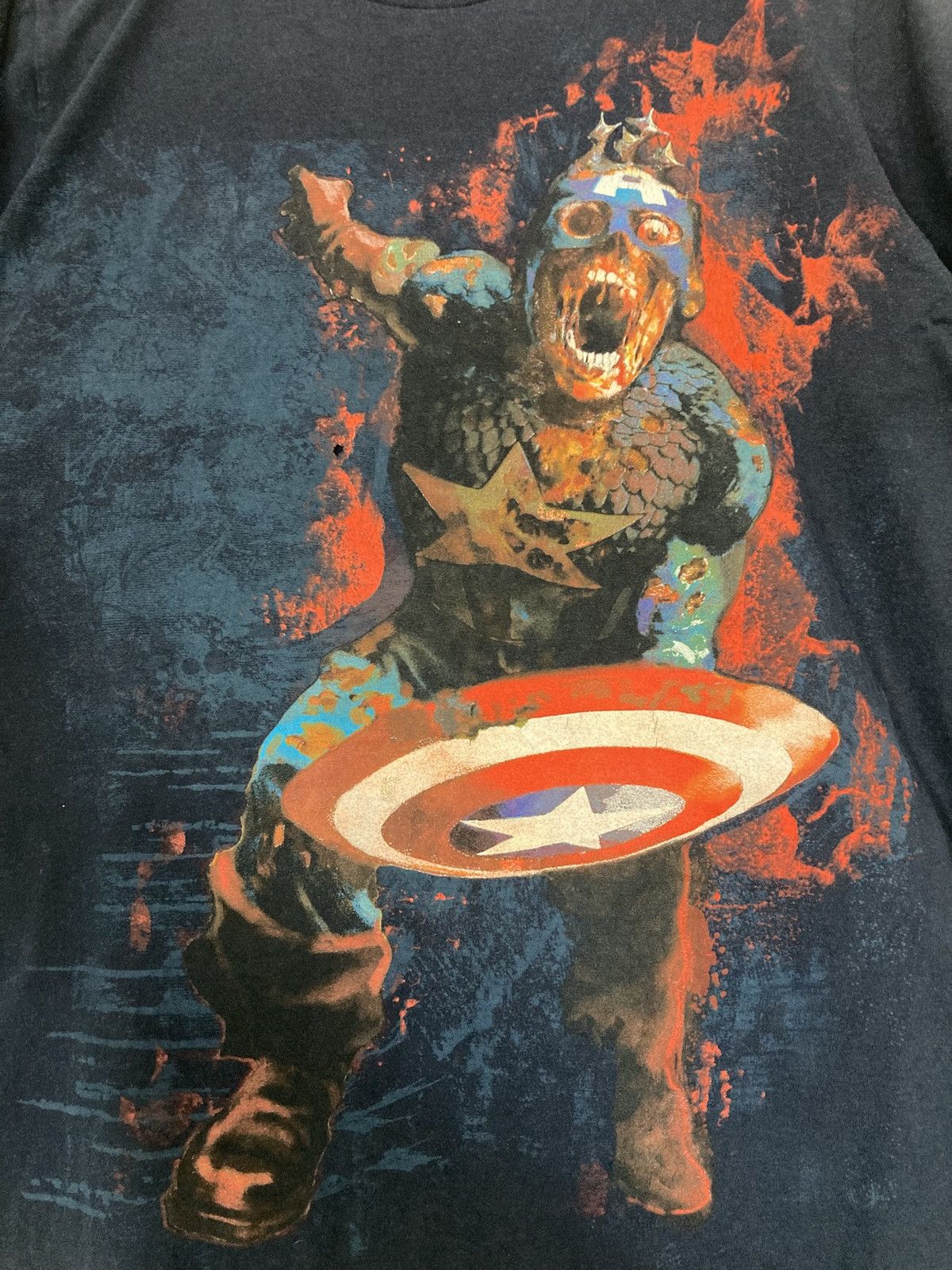 Marvel Comics CAPTAIN AMERICA MARVEL ZOMBIES T SHIRT COMICS AVENGERS X-MEN Size US M / EU 48-50 / 2 - 5 Thumbnail
