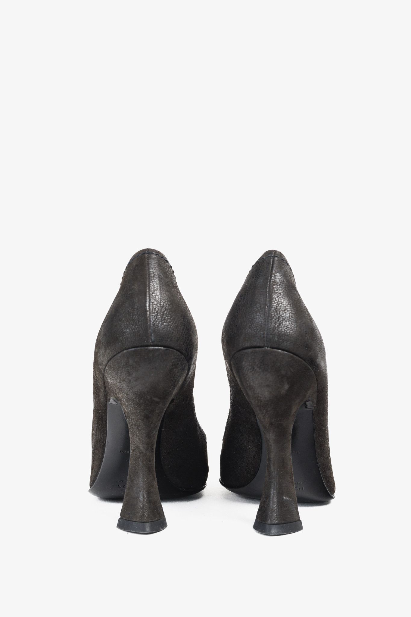 Prada Prada AW/04 Sculptured Curves Black Leather Pumps Size US 6.5 / IT 36.5 - 3 Thumbnail