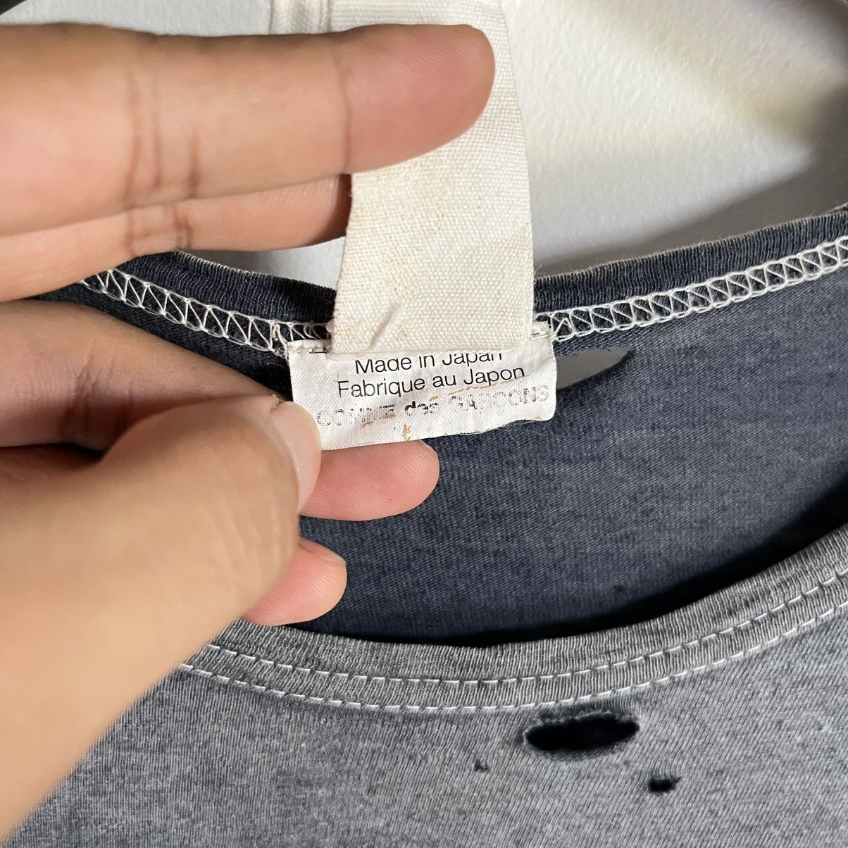 Comme des Garcons Thrashed Sun Faded Comme Des Garcons Tee ERD Grunge Size US M / EU 48-50 / 2 - 7 Thumbnail