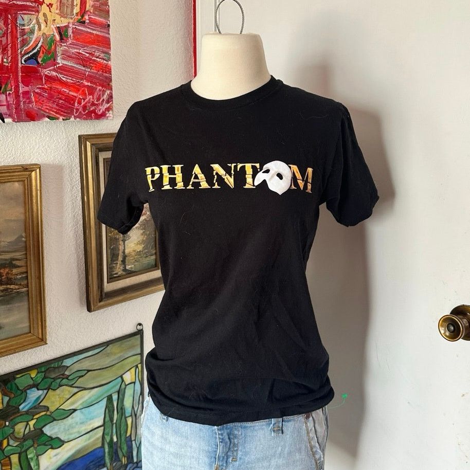 Gildan phantom of the opera black graphic shirt Size S / US 4 / IT 40 - 1 Thumbnail