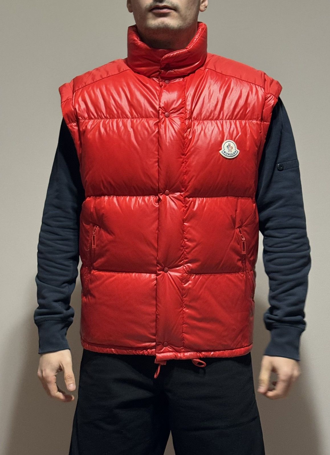 Moncler Rare Moncler Grenoble Red Down Vest Puffer Jacket Size L / US 10 / IT 46 - 24 Thumbnail