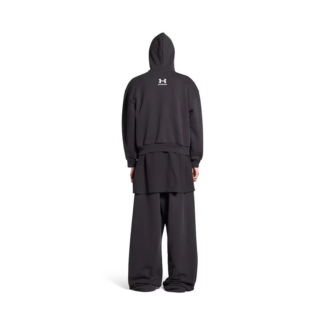 Balenciaga × Under Armour oc11z0326 Under Armour® Zip-Up Hoodie Regular Fit in Black Size S / US 4 / IT 40 - 5 Thumbnail