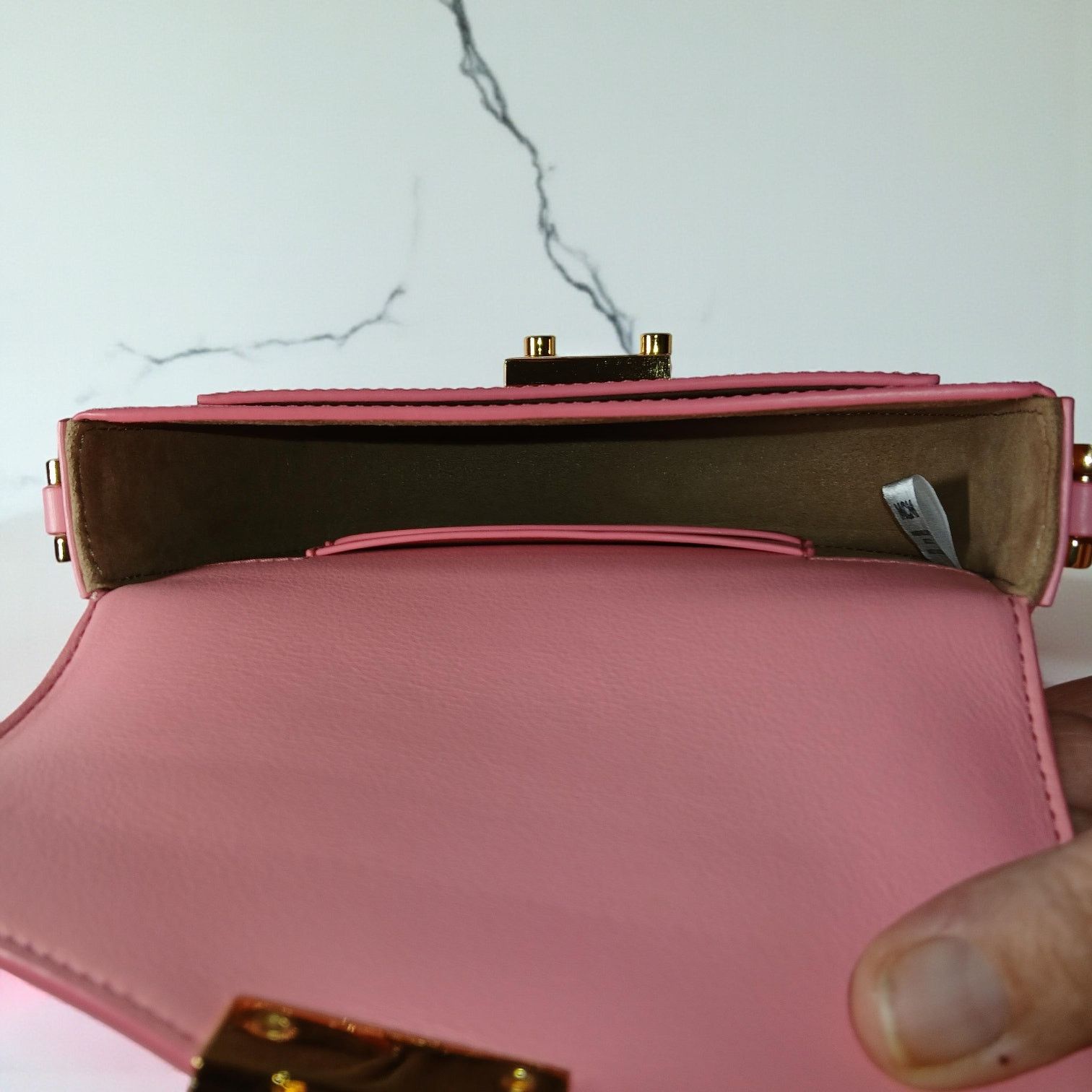MCM MCM Patricia Mini Pink Leather Crossbody Bag - NWT Size ONE SIZE - 13 Thumbnail