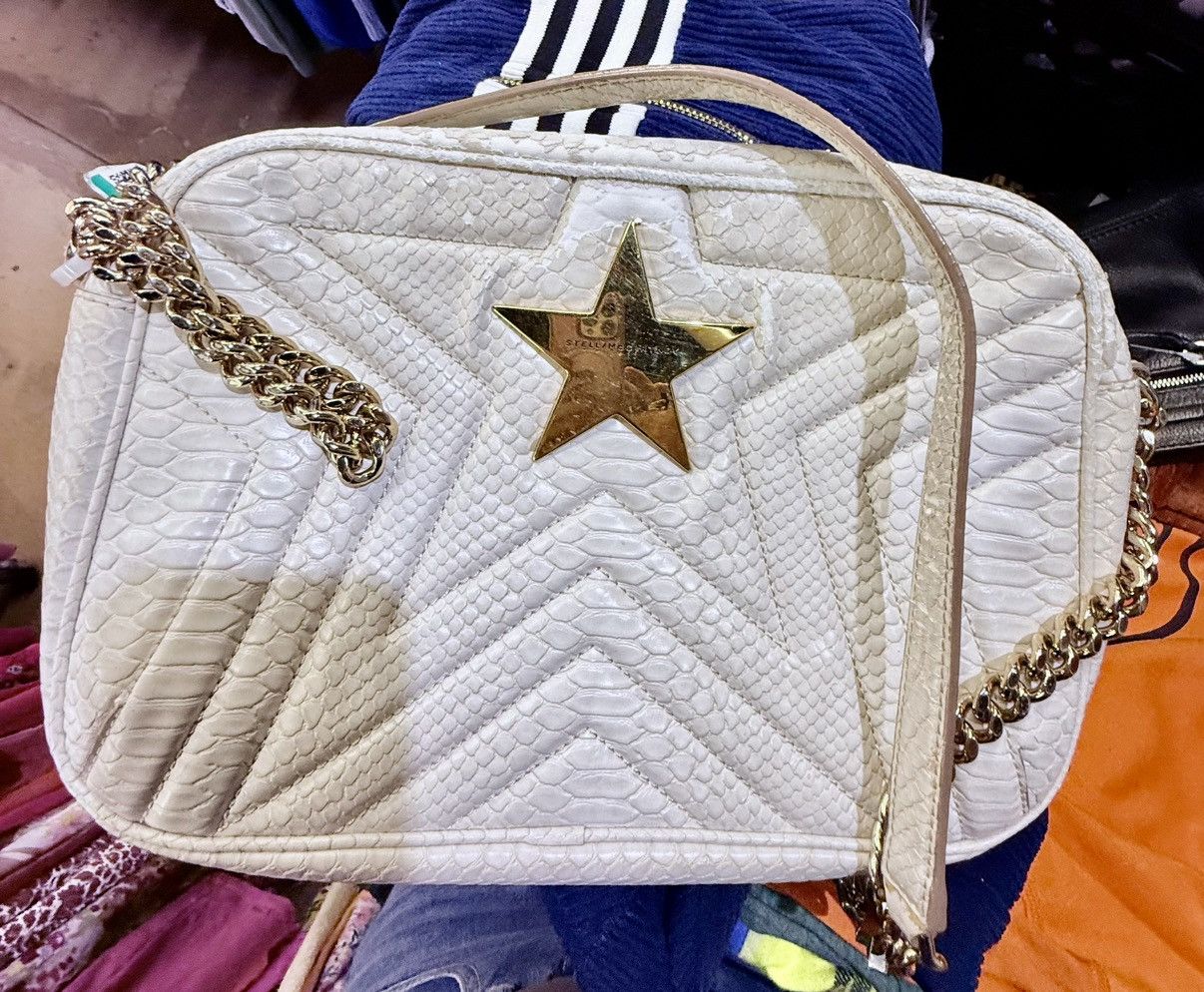 Stella McCartney Stella McCartney White Python Embossed Star Crossbody Bag Size ONE SIZE - 13 Thumbnail