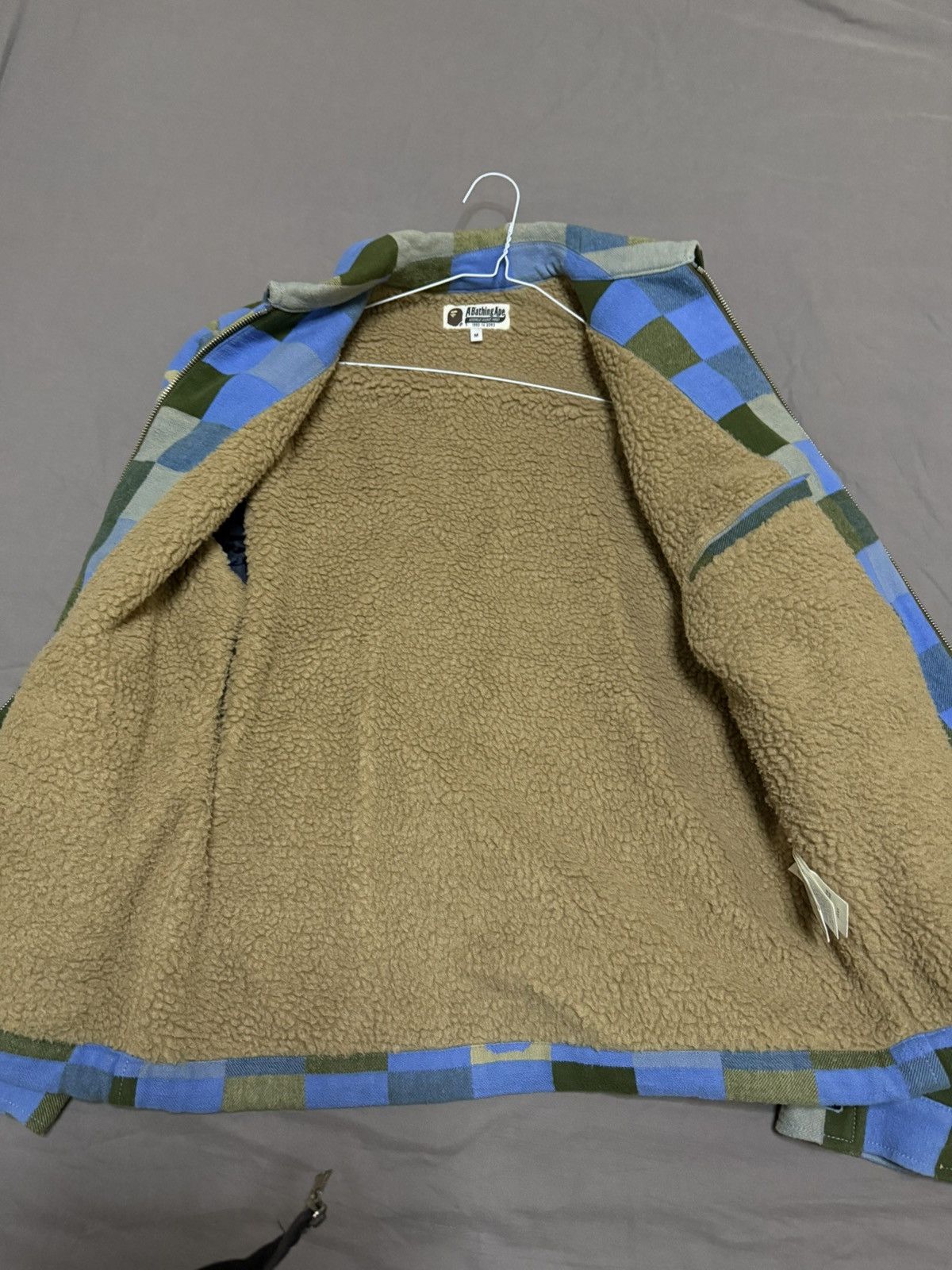 Bape bape blue checkered jacket Size US M / EU 48-50 / 2 - 7 Thumbnail
