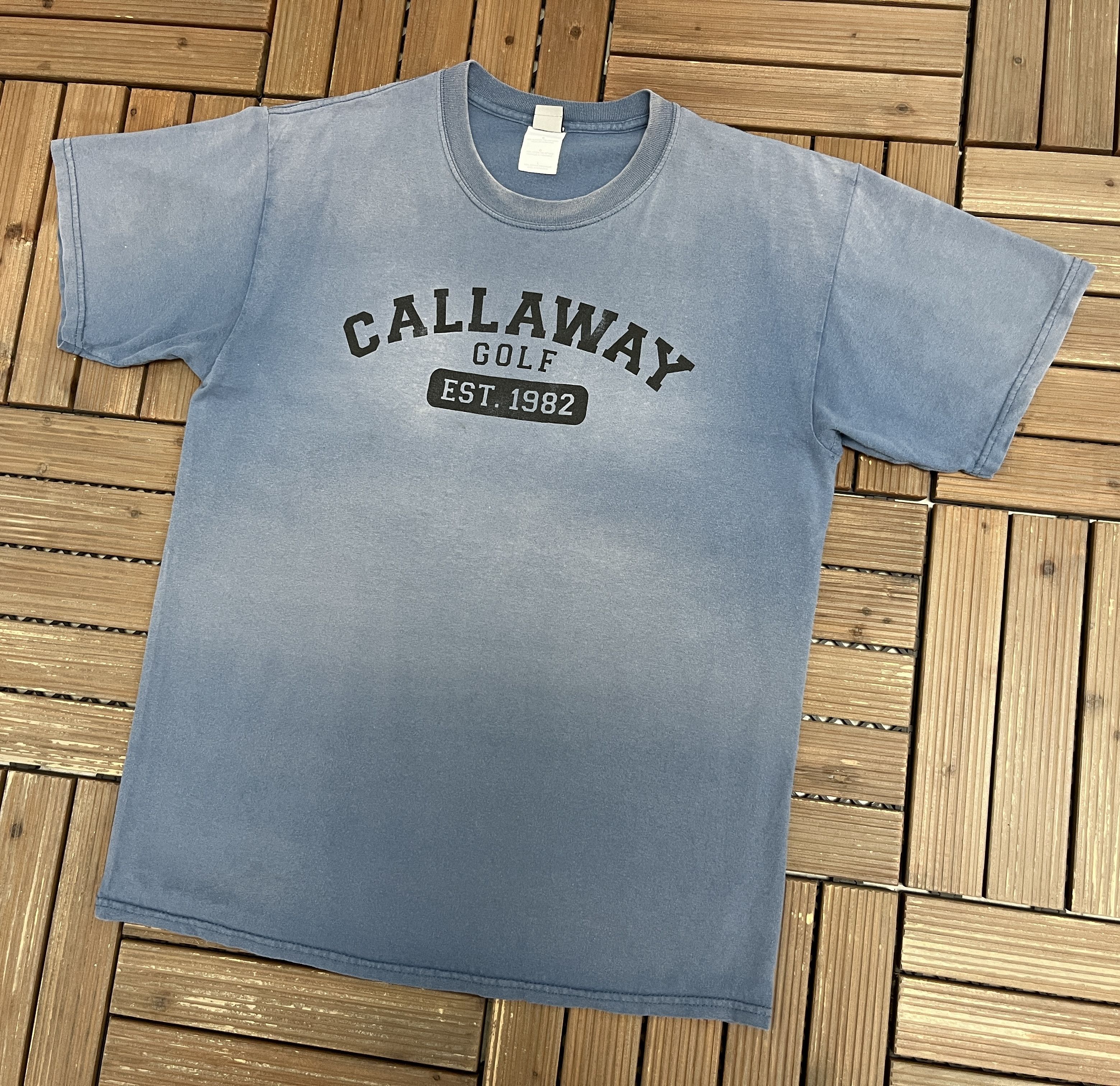 Callaway Golf × Vintage Callaway Golf Est. 1982 Vintage Blue T-Shirt Tee Size US L / EU 52-54 / 3 - 3 Thumbnail