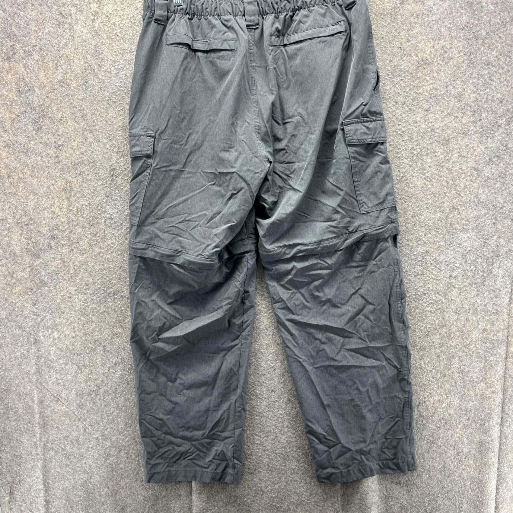 Vintage Reel Legends Pants Mens L Gray Convertible Cargo Nylon Hiking Fishing Pants Size US 33 - 2 Thumbnail