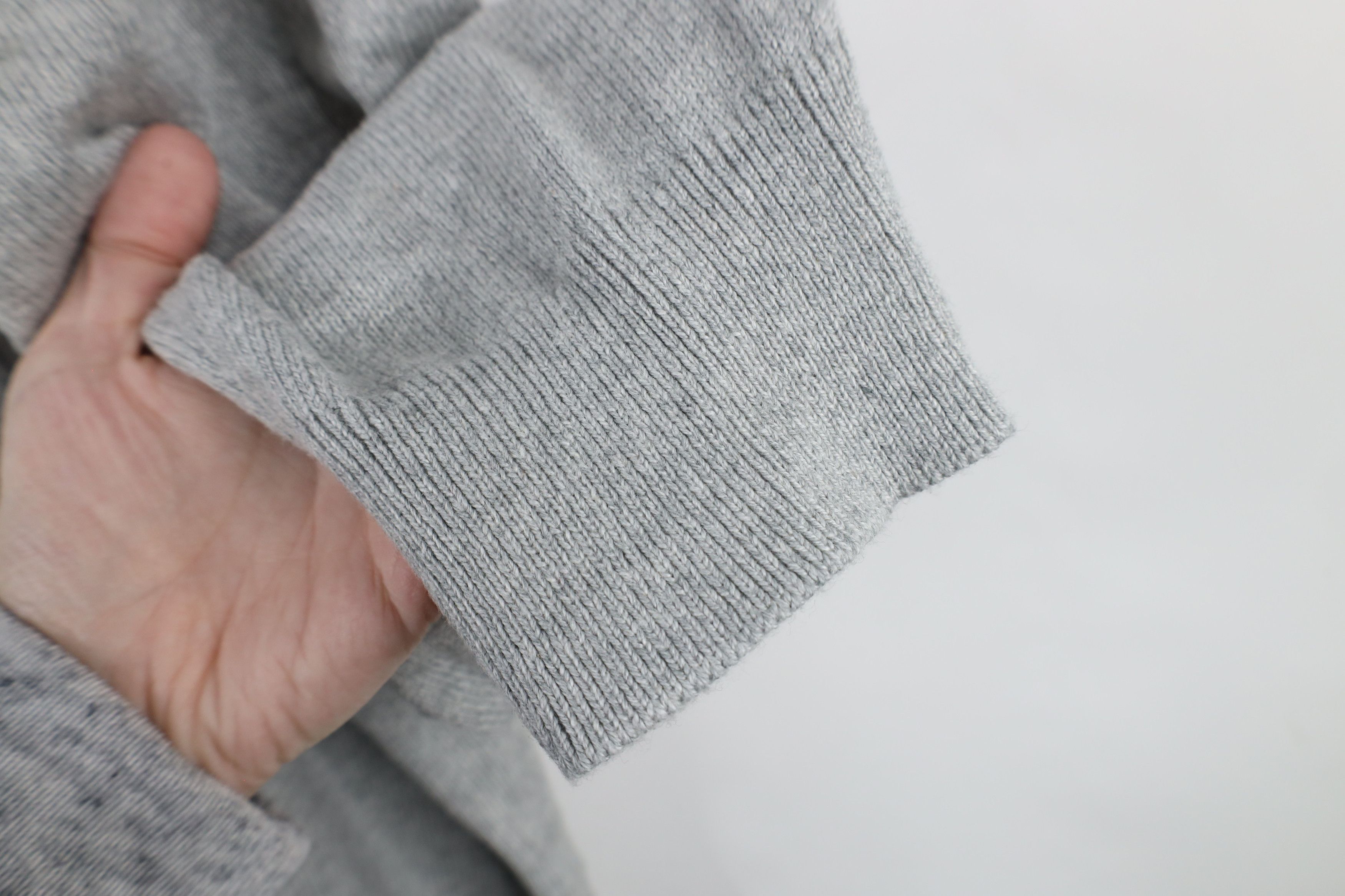 J.Crew × Vintage New J Crew Blank Cotton Knit Half Zip Pullover Sweater Gray Size US XXL / EU 58 / 5 - 7 Thumbnail
