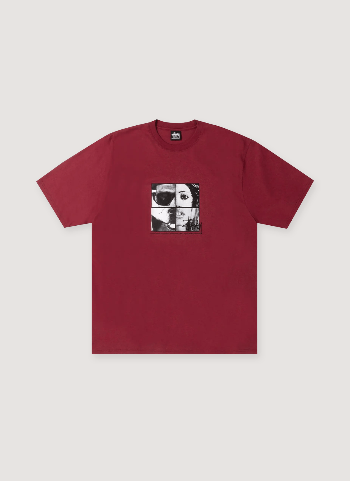 Stussy Personalities Tee Wine Size US L / EU 52-54 / 3 - 1 Thumbnail