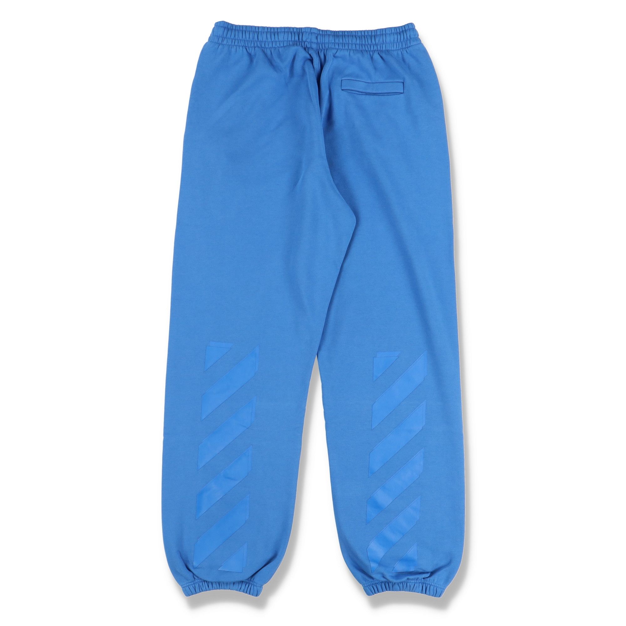 Off-White Blue Logo Rubber Diagonals Sweatpants Size US 34 / EU 50 - 1 Thumbnail