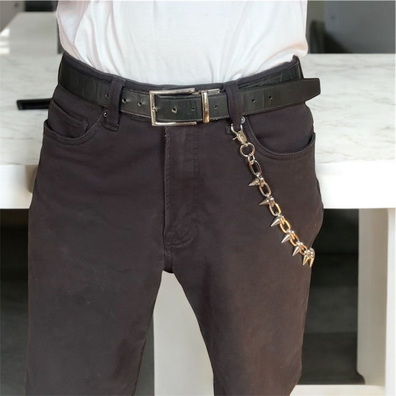 Other Spiked Pants Chain for Men Women,Jeans Chain,Keys Chain Size ONE SIZE - 2 Thumbnail
