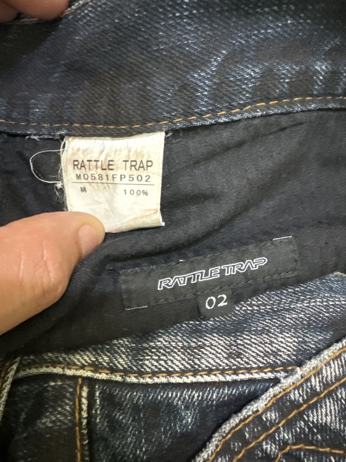Hysteric Glamour × Japanese Brand × Vintage FLARED RATTLE TRAP JUNYA WATANABE STYLE DISTRESSED DENIM Size US 32 / EU 48 - 15 Thumbnail