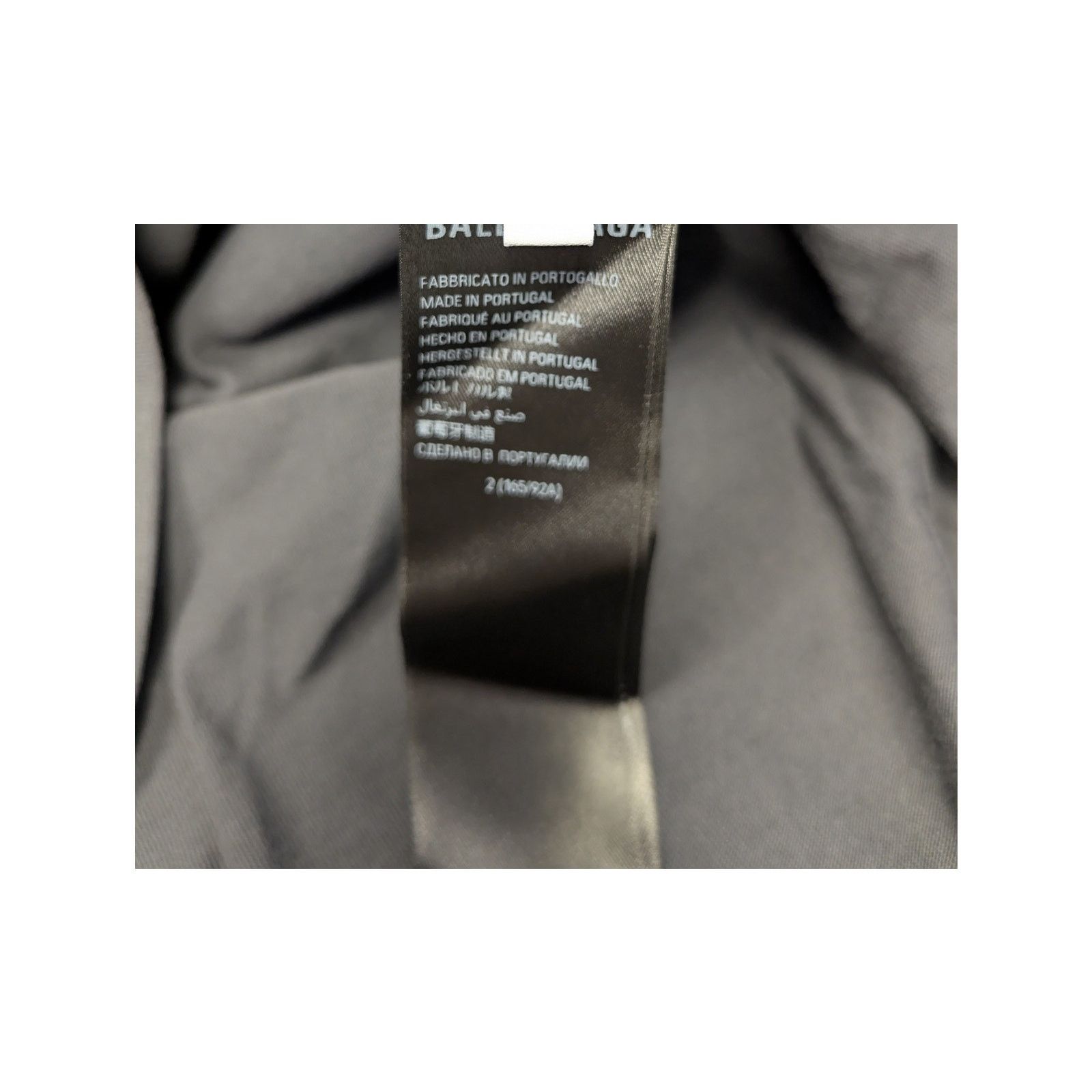 Balenciaga o1rshd1 Offshore Oversized Vintage Jersey T-Shirt in Black Size US XL / EU 56 / 4 - 16 Thumbnail