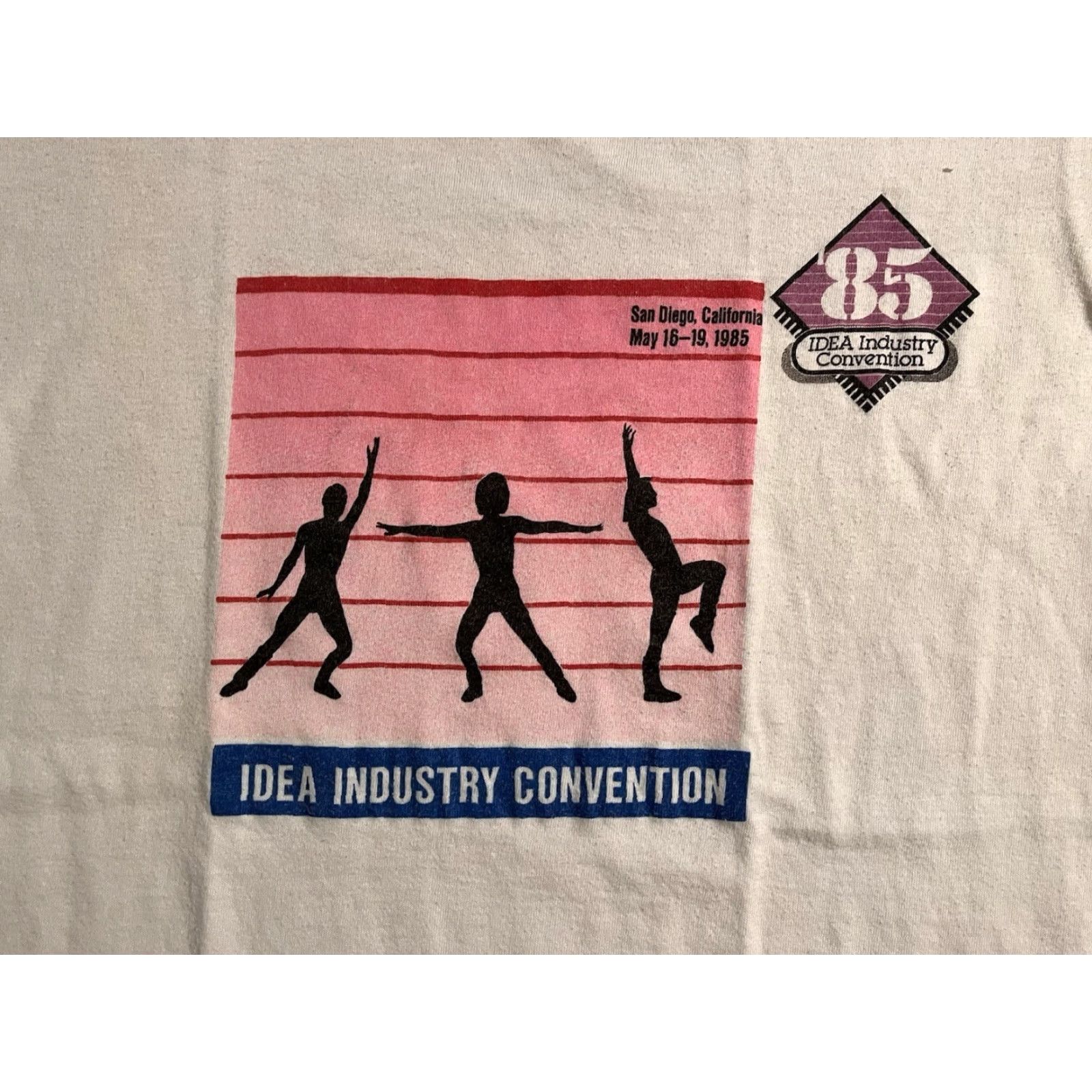 IDEA VINTAGE IDEA Fitness Convention 1985 Dance For Heart Shirt Men’s L Shirt USA Size US M / EU 48-50 / 2 - 4 Thumbnail