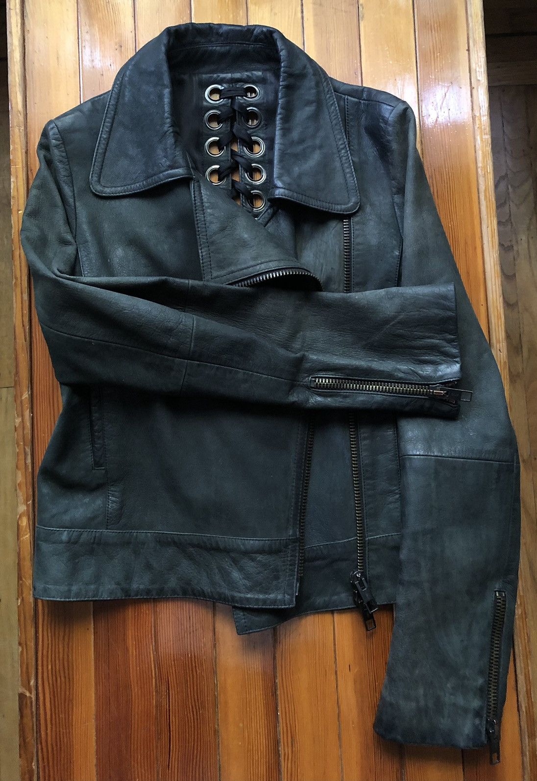 Other Very Rare Heavy Duty Lace Up Motorcycle Jacket Size M / US 6-8 / IT 42-44 - 21 Thumbnail