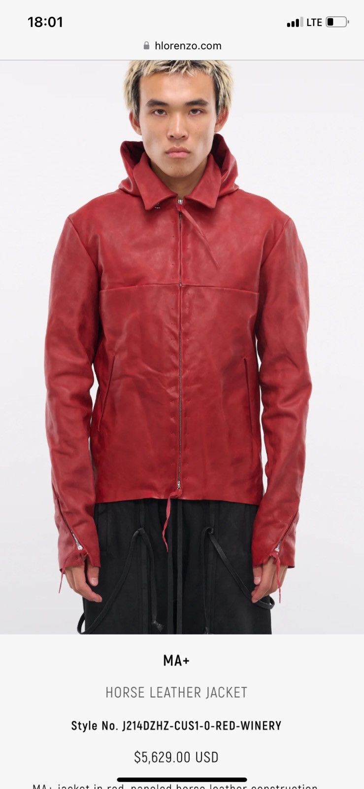 Ma+ Horse Aviator 4 Pocket Jacket red winery Size US M / EU 48-50 / 2 - 3 Thumbnail