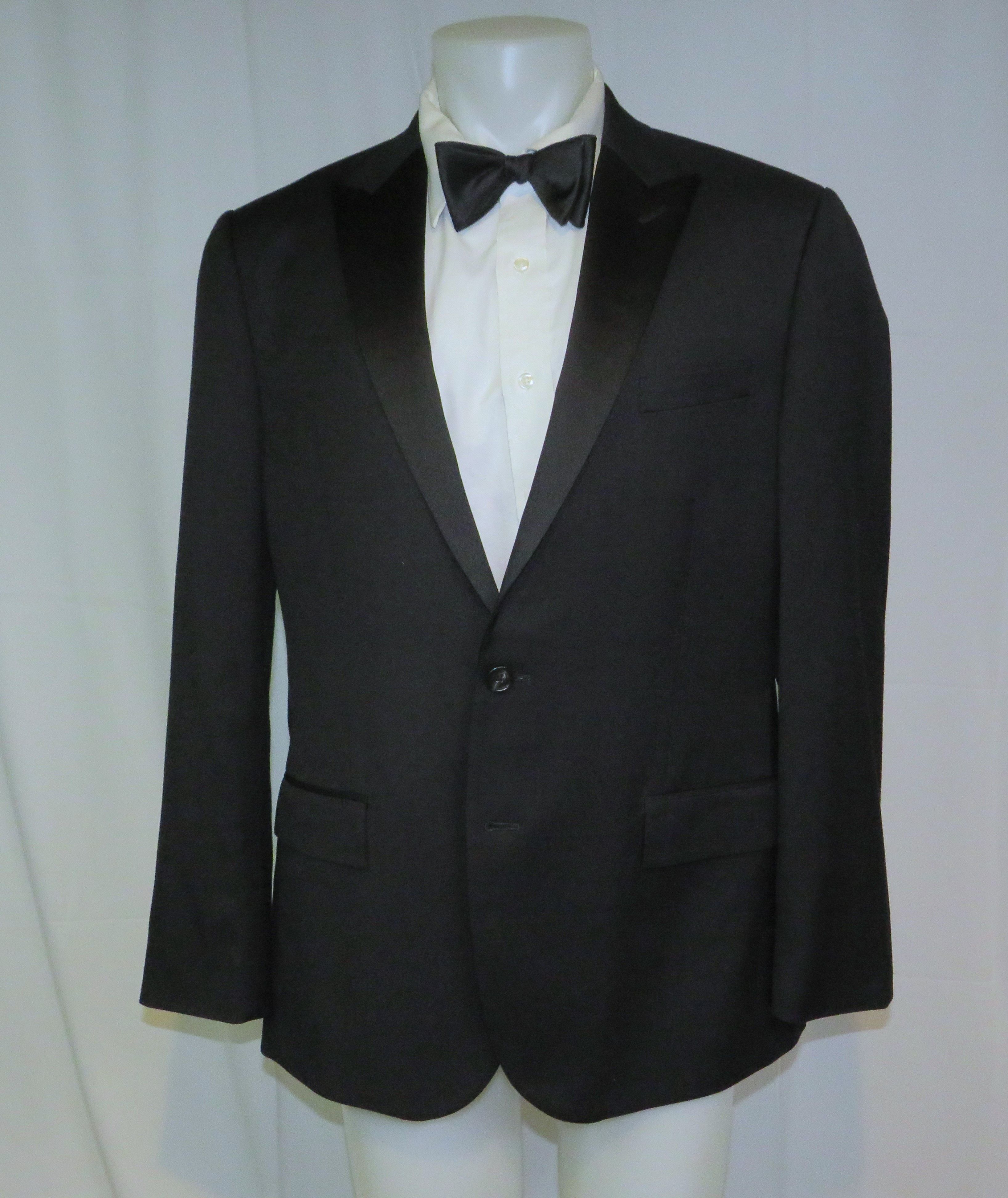 J.Crew Ludlow Tollegno Black Barathea Two Button Tuxedo Jacket 44R Size 44R - 1 Thumbnail