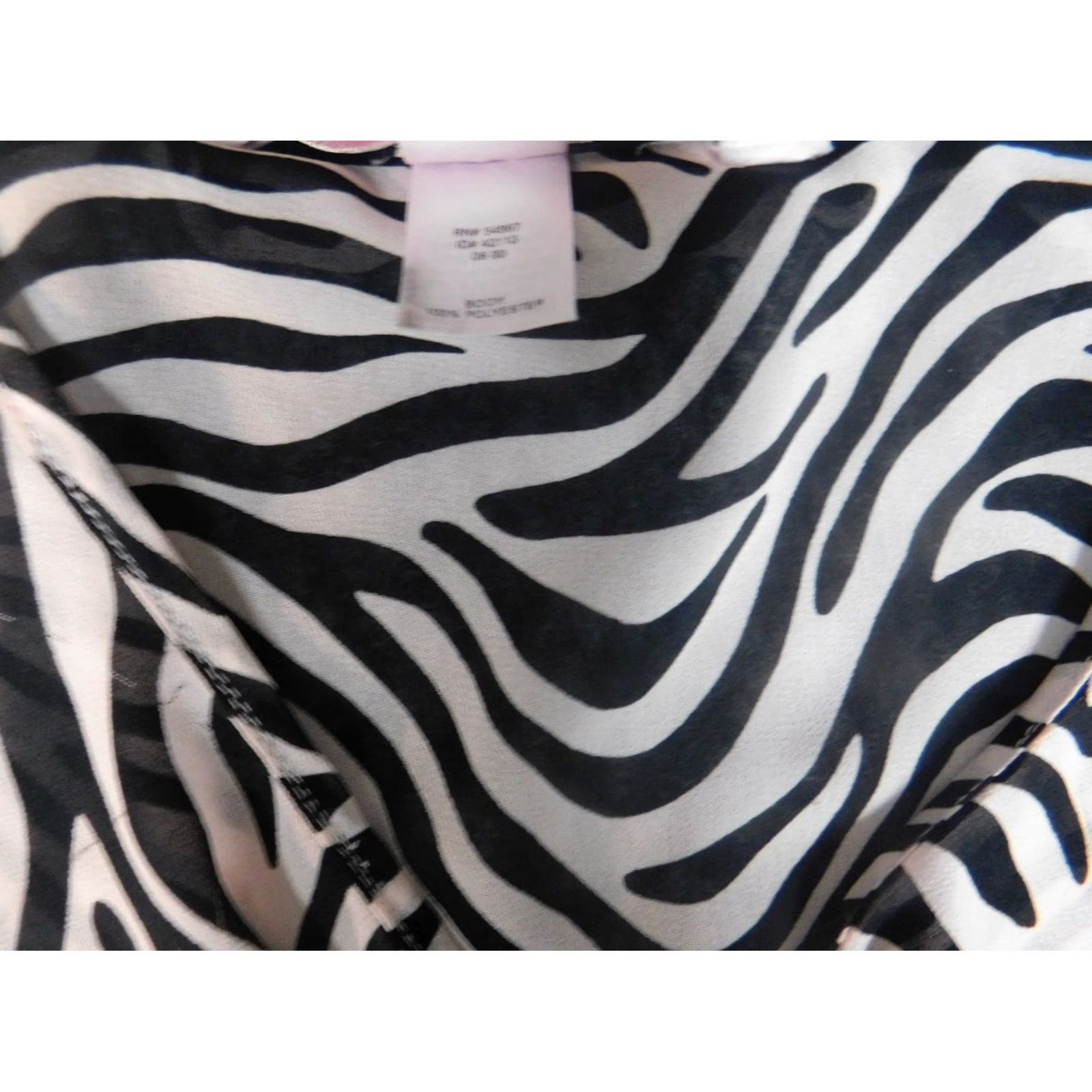 Victoria's Secret Victoria's Secret Blouse Womens L Pink Striped Crew Neck Pullover Cap Sleeve Button Polyester Casual Regular Size L / US 10 / IT 46 - 5 Thumbnail