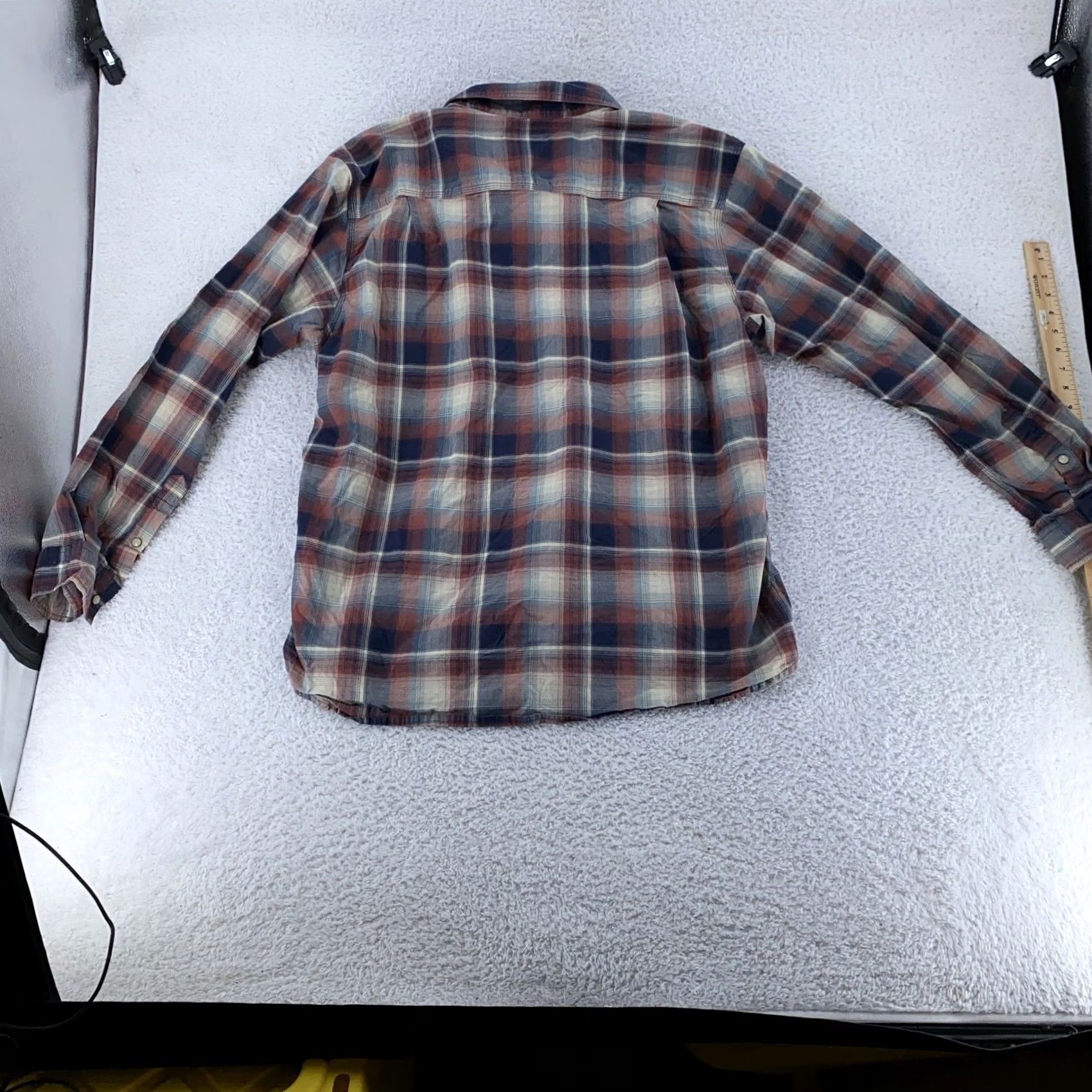 Carhartt Carhartt Shirt Mens XL Plaid Button Down Long Sleeve Western Workwear Cotton Red Size US XL / EU 56 / 4 - 3 Thumbnail