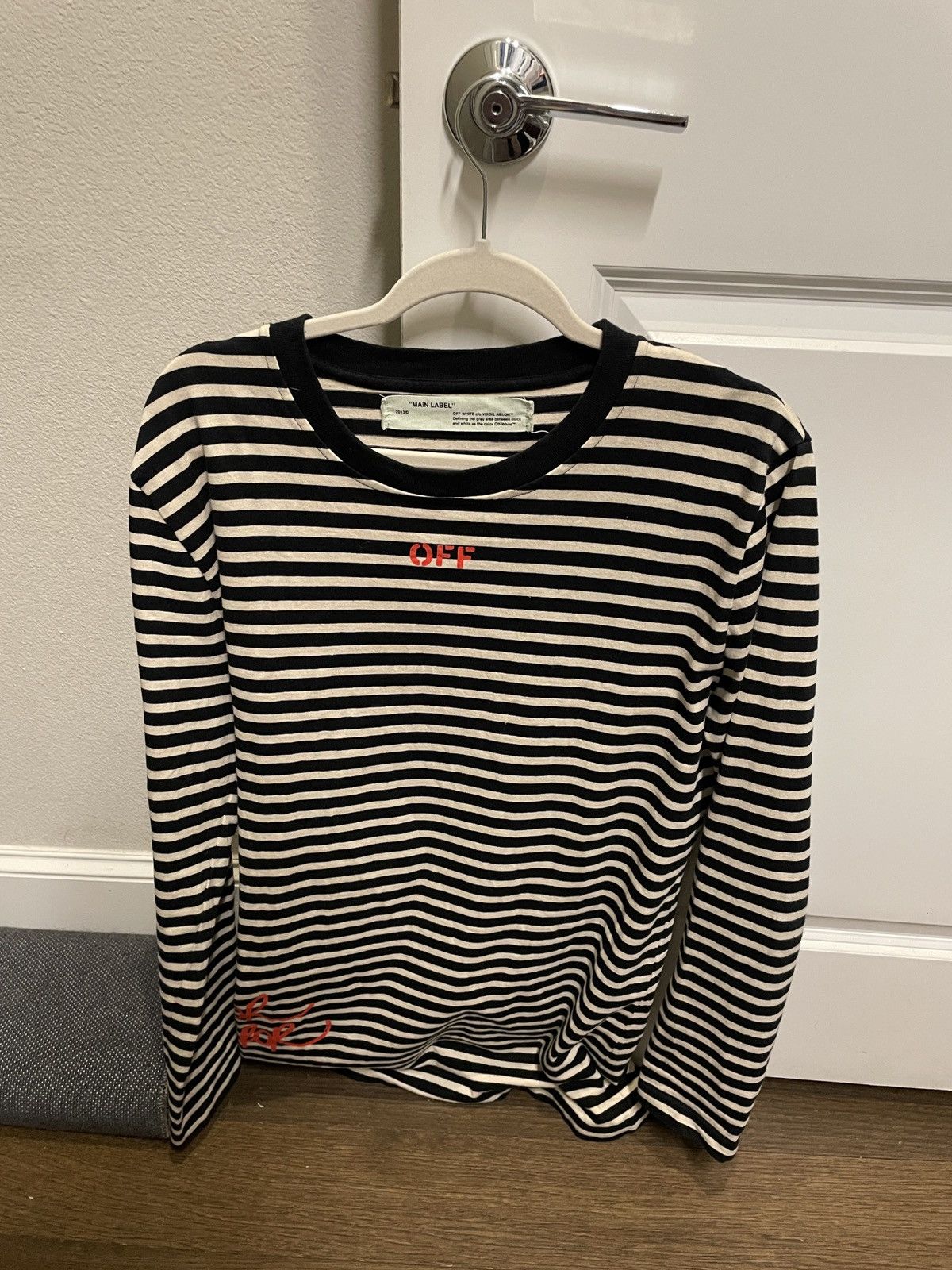 Off White Mirror Mirror long sleeve shirt fits like Large